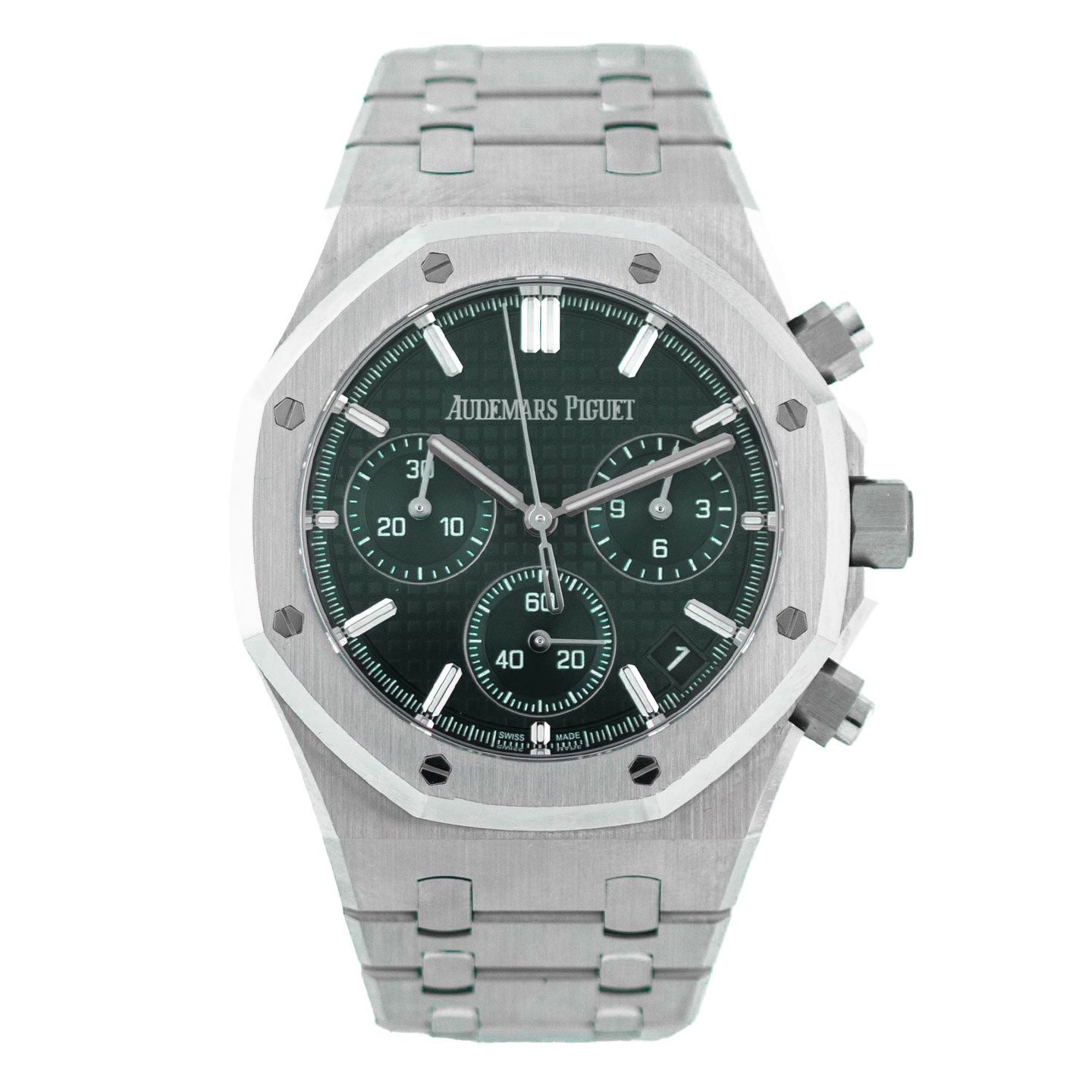 Audemars Piguet Royal Oak Chronograph 26240ST.OO.1320ST.04 (2023) - Green dial 41 mm Steel case (1/4)