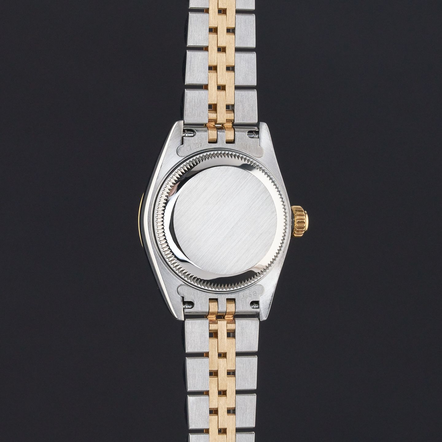 Rolex Lady-Datejust 69173 (1995) - Blue dial 26 mm Gold/Steel case (7/8)