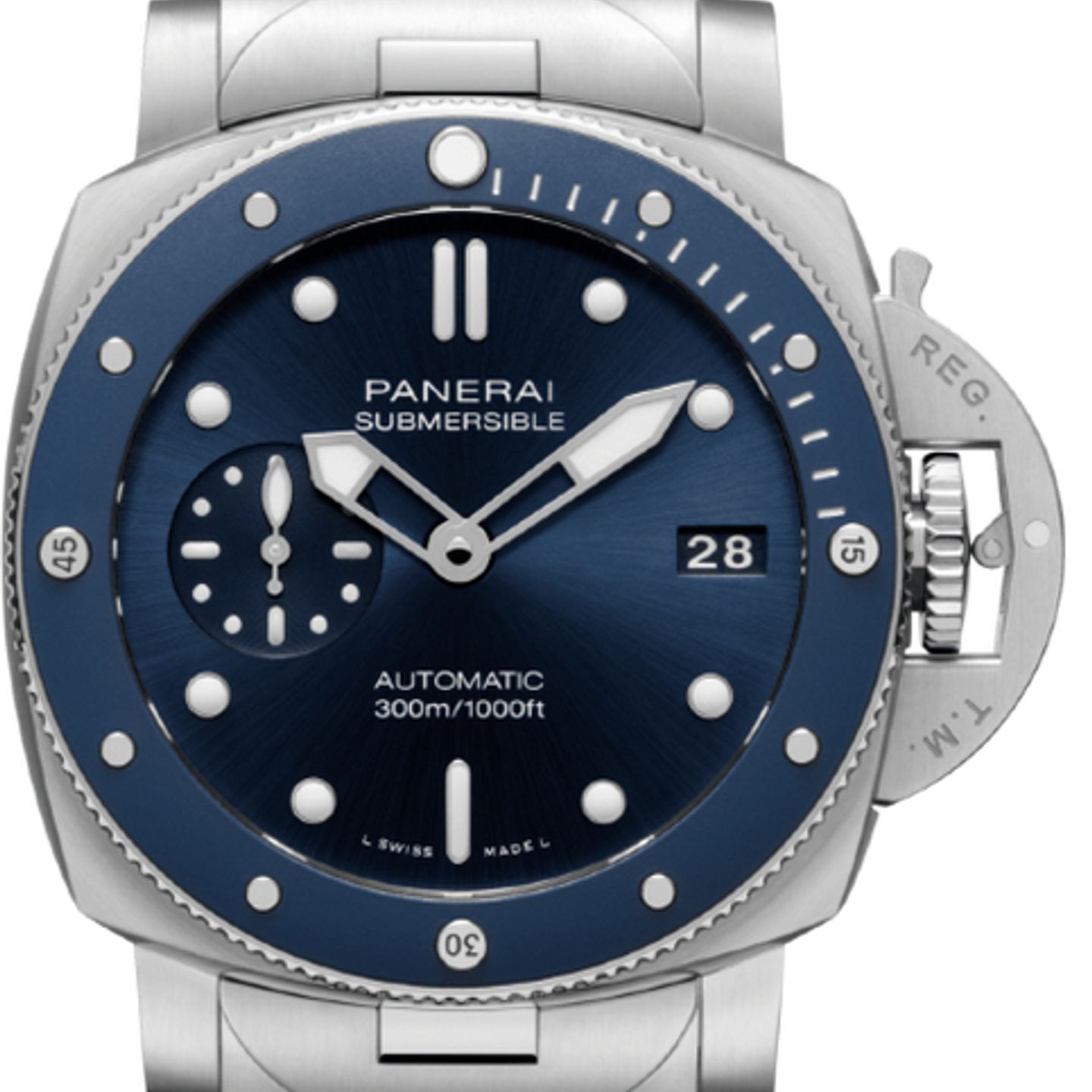 Panerai Luminor Submersible PAM02068 (2026) - Blauw wijzerplaat 42mm Staal (1/1)