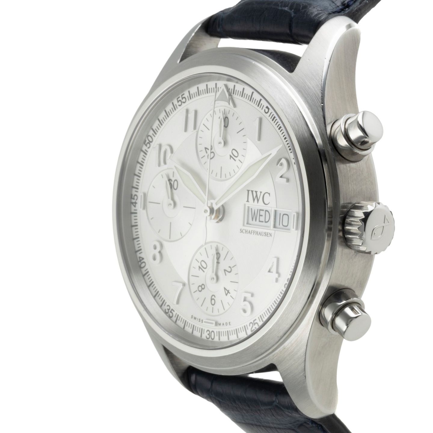 IWC Pilot Spitfire Chronograph IW370623 (2003) - Silver dial 39 mm Steel case (6/8)