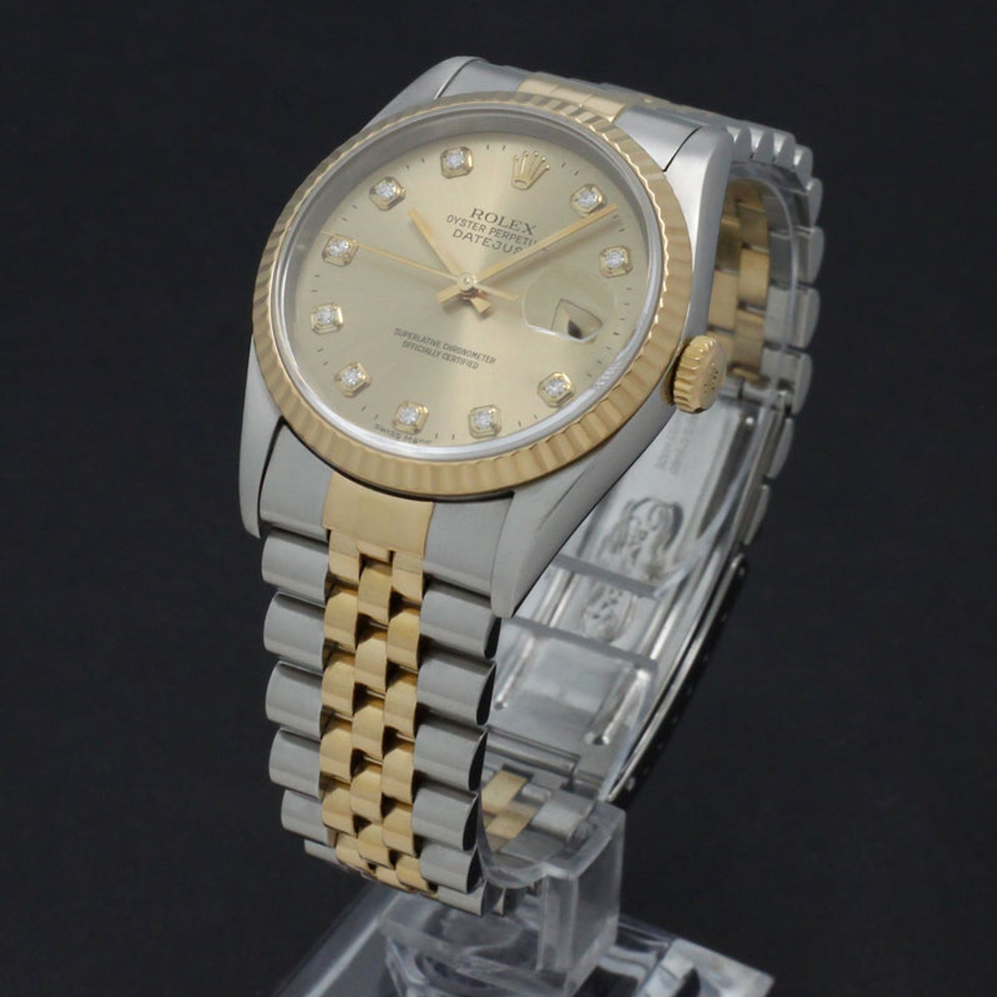 Rolex Datejust 36 16233 (1999) - Goud wijzerplaat 36mm Goud/Staal (5/7)