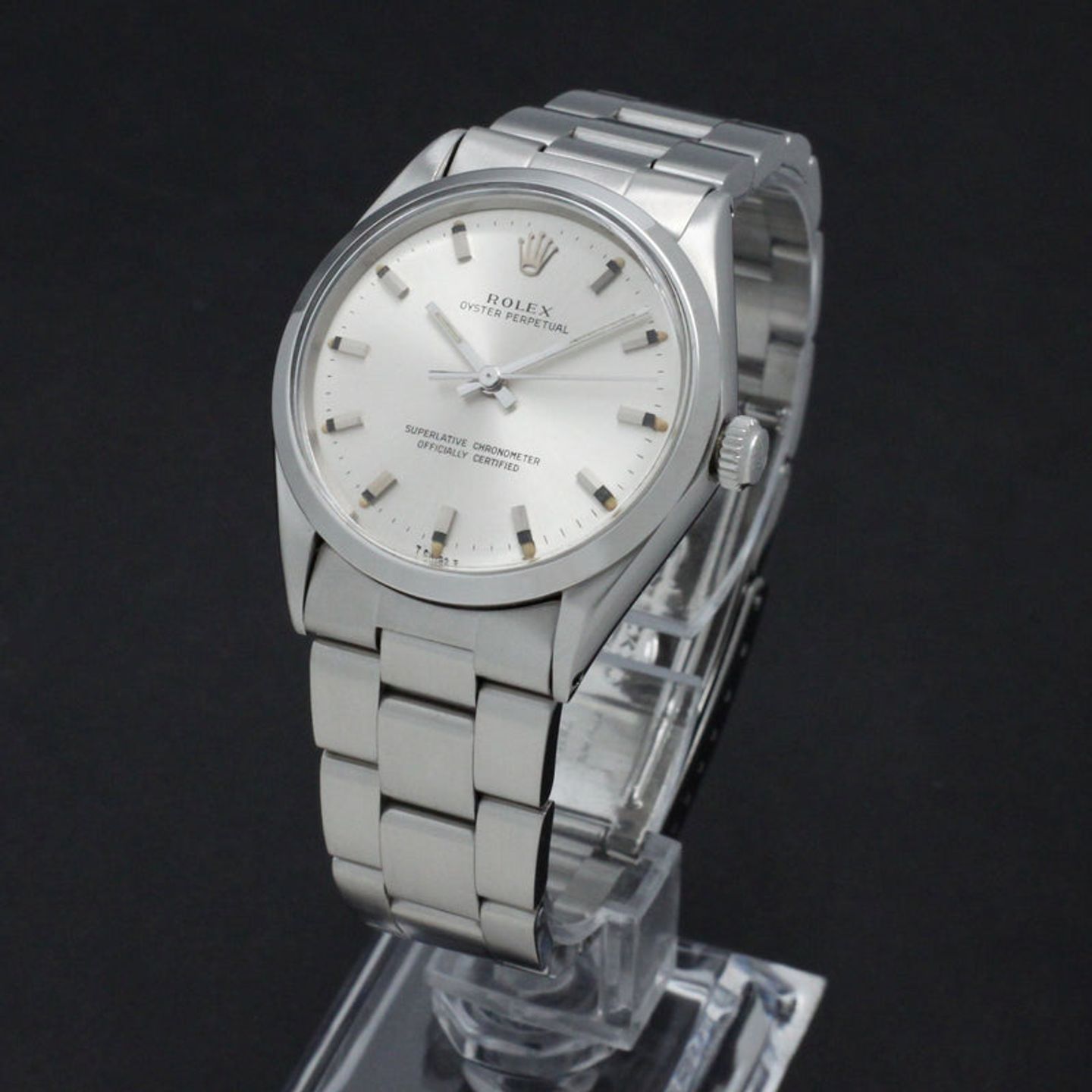 Rolex Oyster Perpetual 1002 (1969) - Silver dial 34 mm Steel case (2/7)