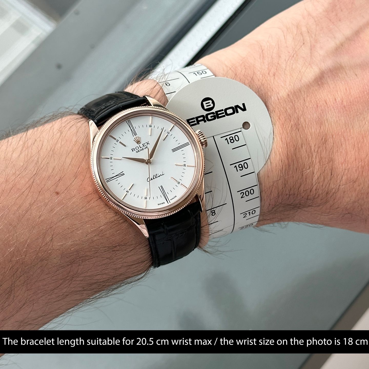 Rolex Cellini Time 50505 (2015) - Silver dial 39 mm Rose Gold case (2/8)