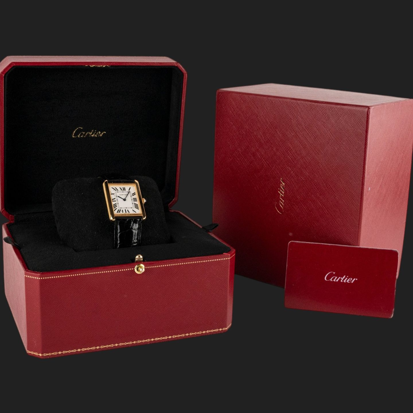 Cartier Tank Solo W5200004 (2020) - 35mm Geelgoud (8/8)
