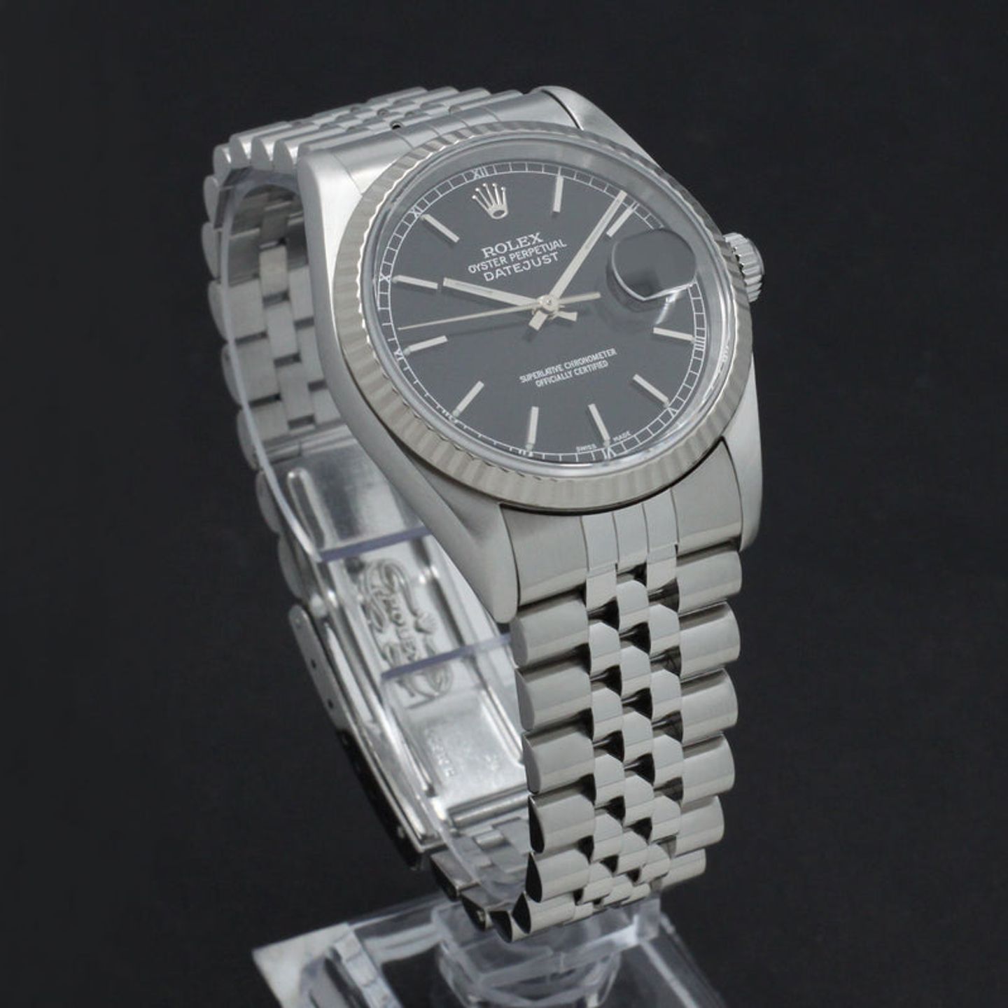 Rolex Datejust 36 16234 (2000) - Black dial 36 mm Steel case (5/7)