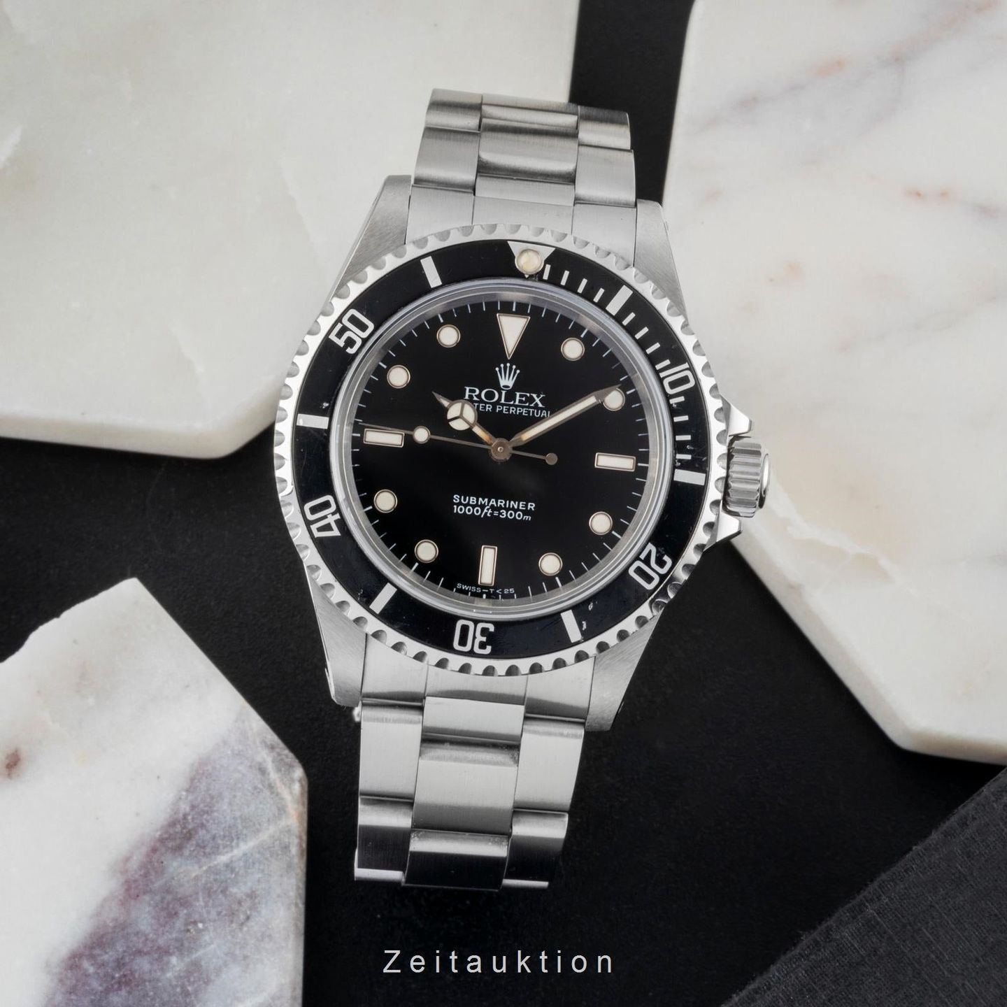 Rolex Submariner No Date 14060 (1995) - Zwart wijzerplaat 40mm Staal (3/8)