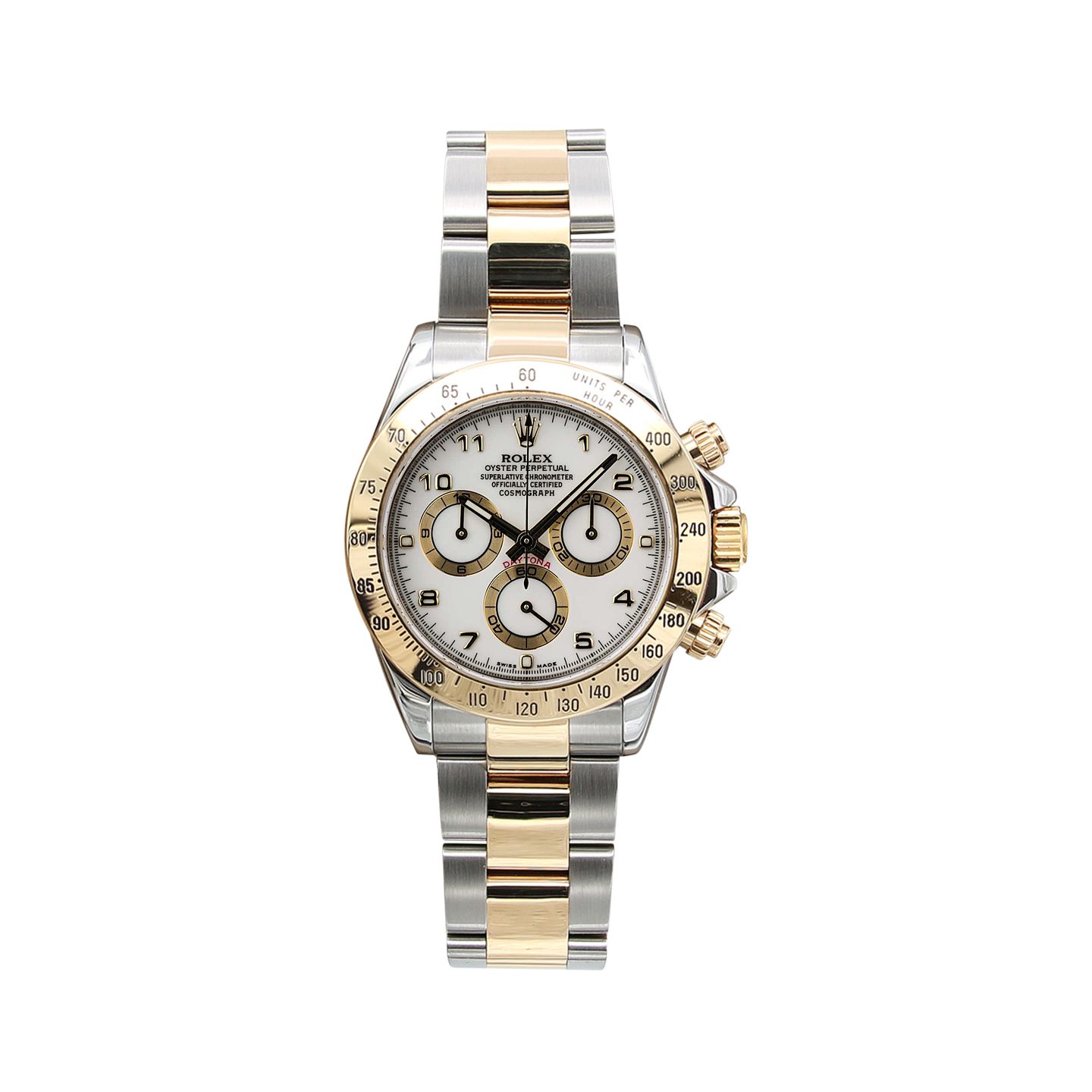 Rolex Daytona 116523 (Unknown (random serial)) - 40 mm Gold/Steel case (1/7)