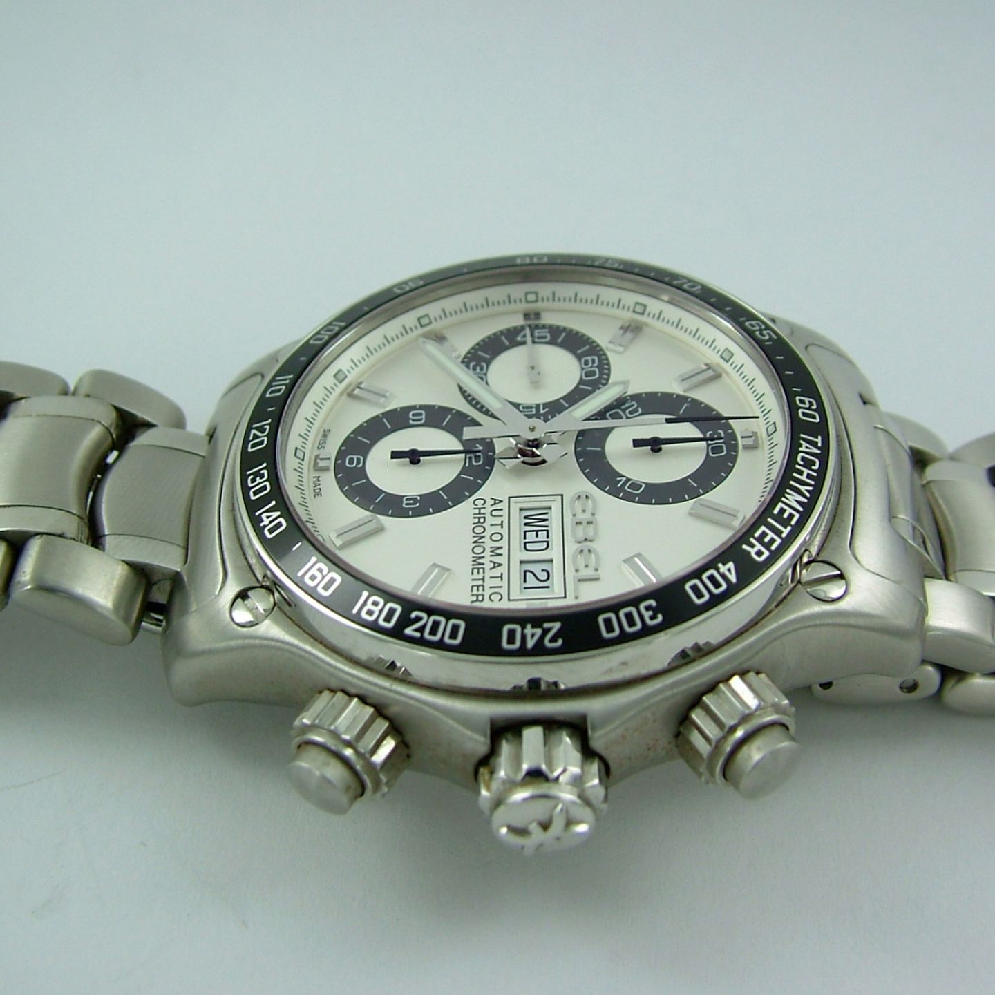 Ebel 1911 Discovery - (2011) - White dial 43 mm Steel case (5/6)