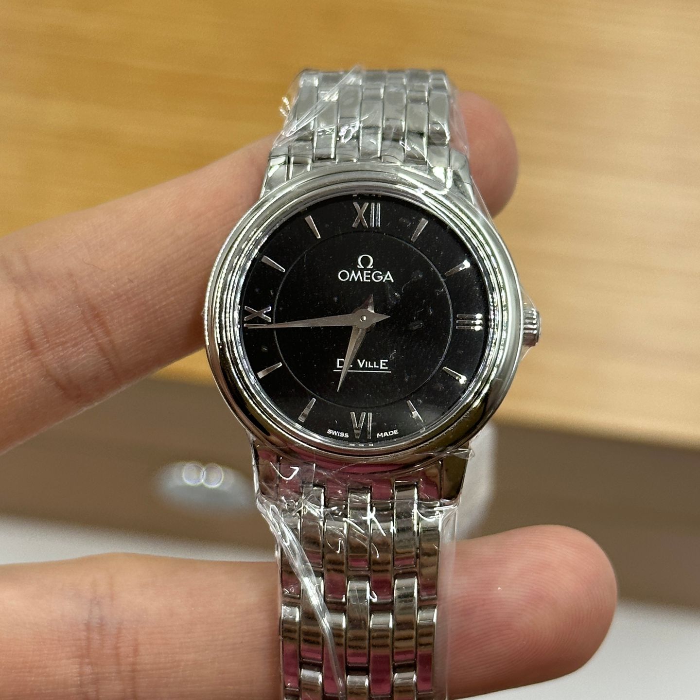 Omega De Ville Prestige 424.10.27.60.01.001 (2023) - Zwart wijzerplaat 27mm Staal (6/8)