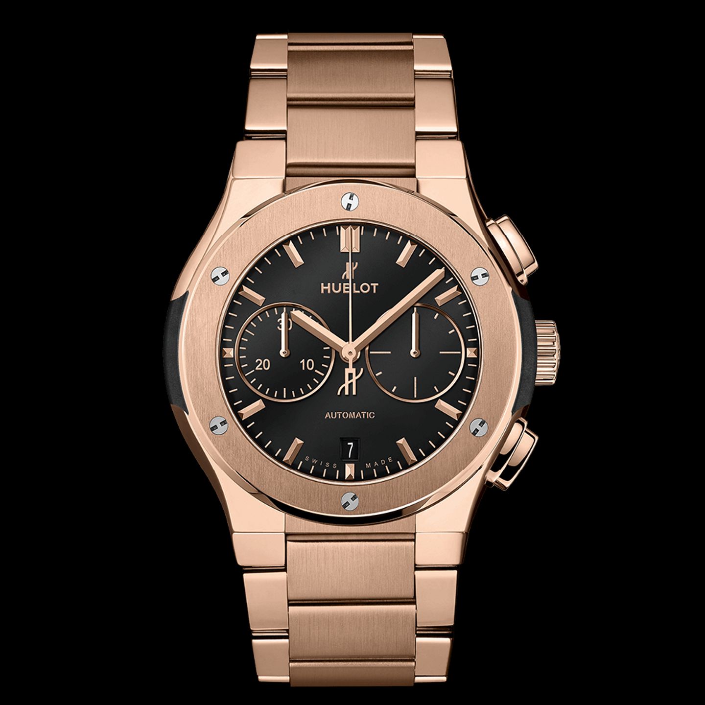 Hublot Classic Fusion Chronograph 540.OX.1180.OX (2022) - Black dial 42 mm Rose Gold case (1/1)