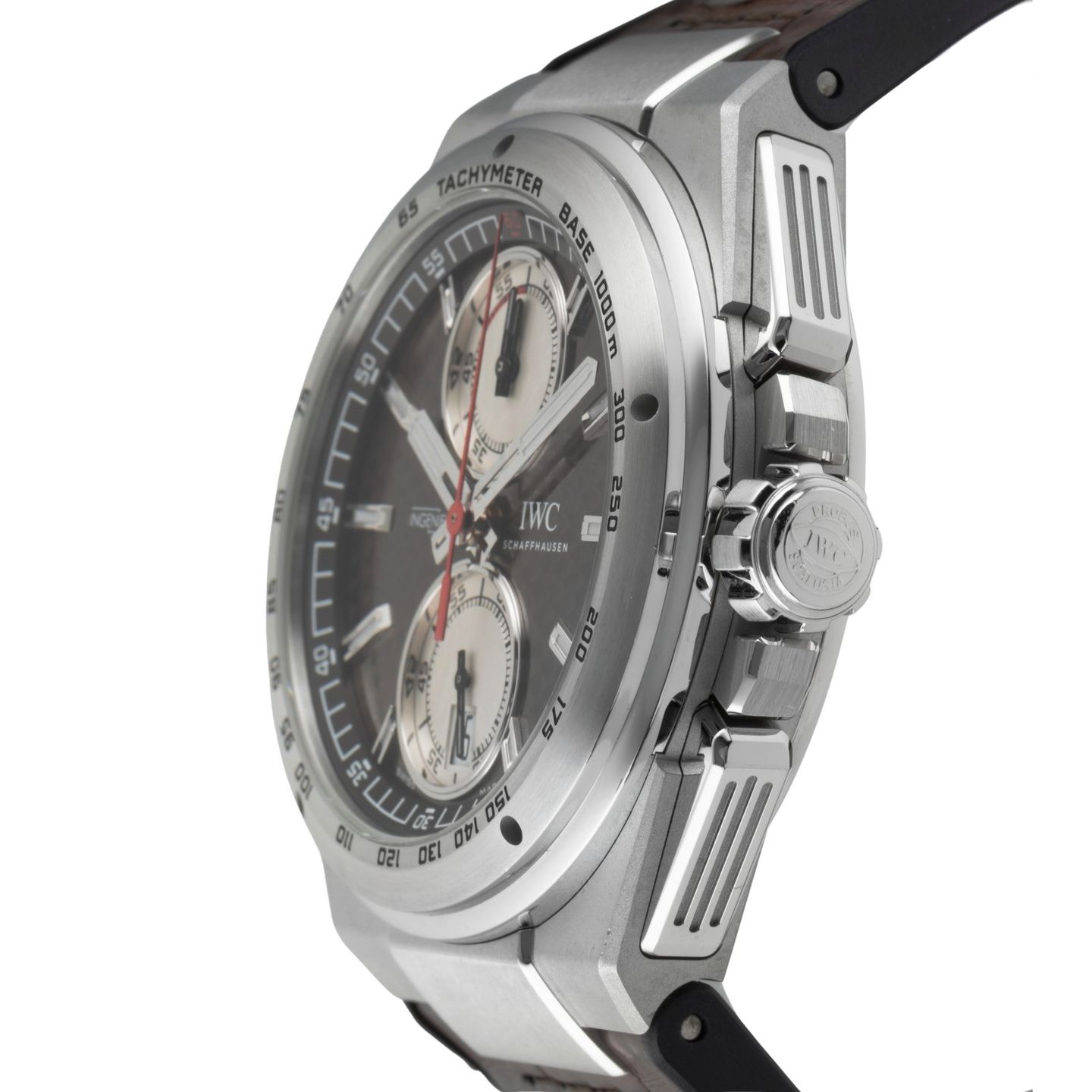 IWC Ingenieur Chronograph IW378511 (Onbekend (willekeurig serienummer)) - Bruin wijzerplaat 45mm Staal (6/8)