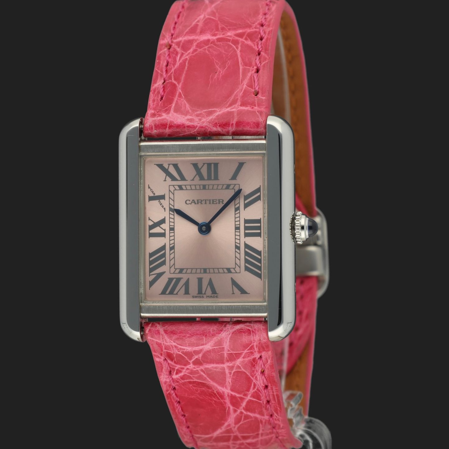 Cartier Tank Solo W5200000 (2015) - Pink dial 31 mm Steel case (1/8)