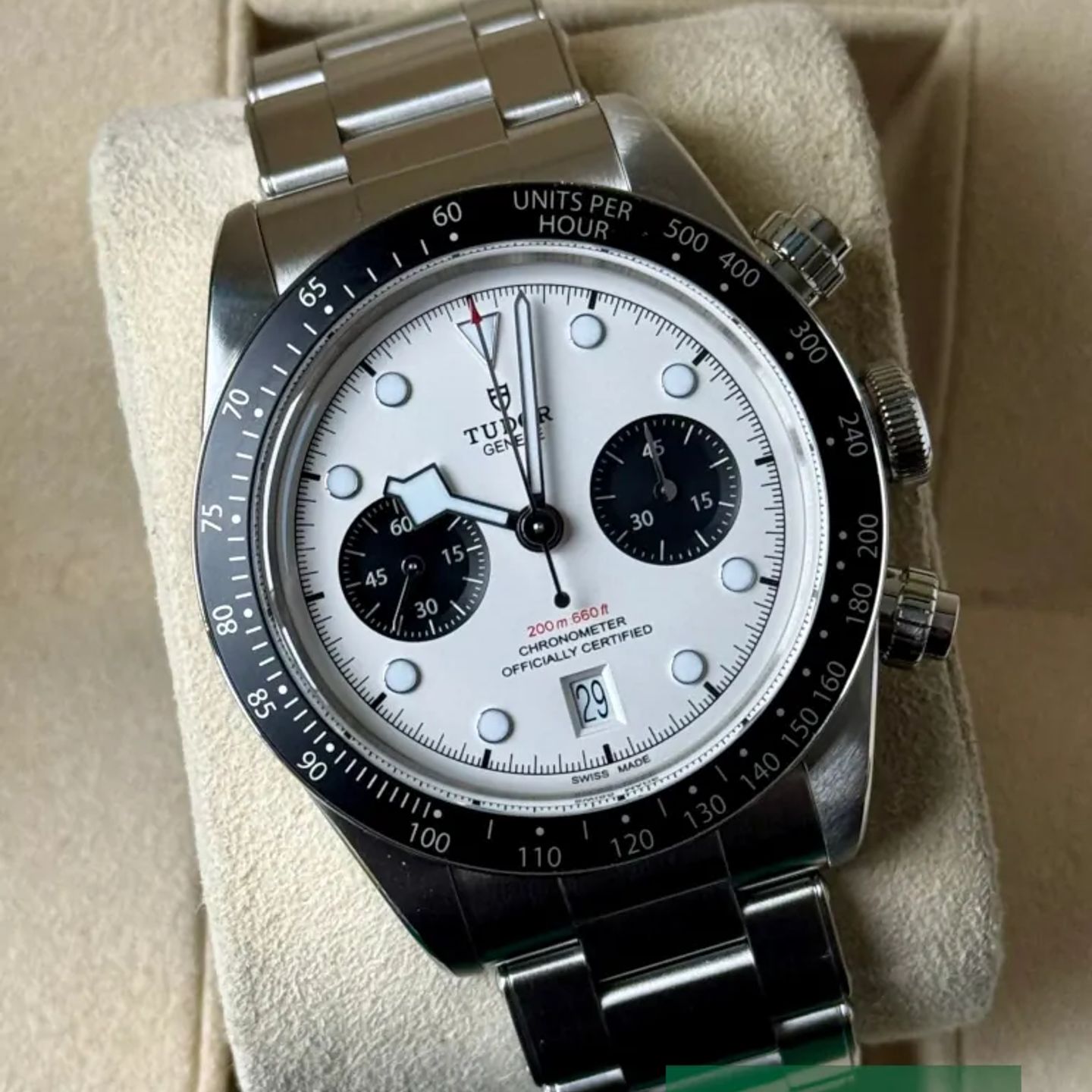 Tudor Black Bay Chrono 79360N (2023) - White dial 41 mm Steel case (1/7)
