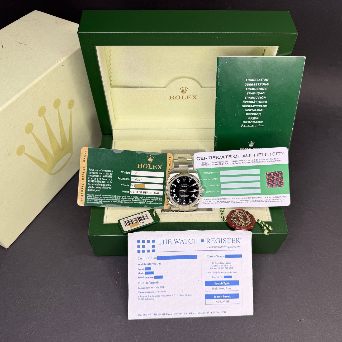 Rolex Air-King 114234 (2008) - 34mm Staal (3/8)