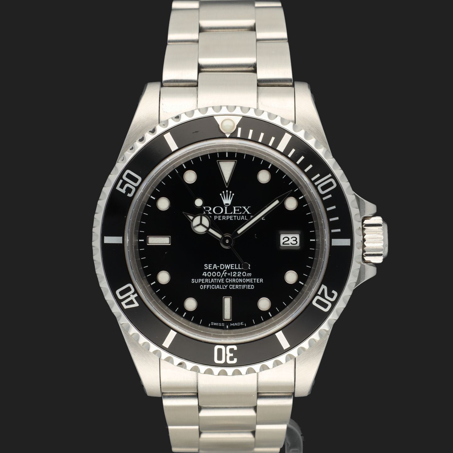 Rolex Sea-Dweller 4000 16600 (2000) - Black dial 40 mm Steel case (3/7)