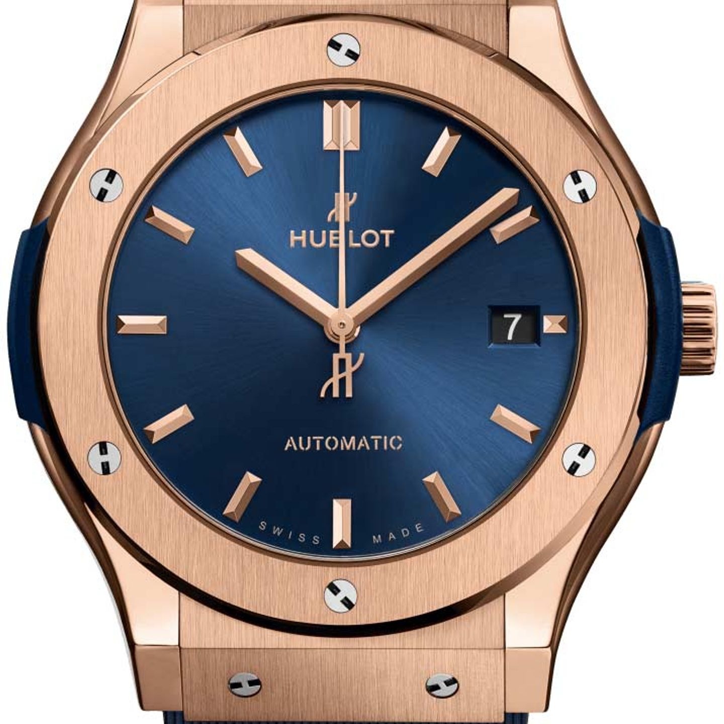 Hublot Classic Fusion Blue 542.OX.7180.RX (2022) - Blauw wijzerplaat 42mm Roségoud (1/1)