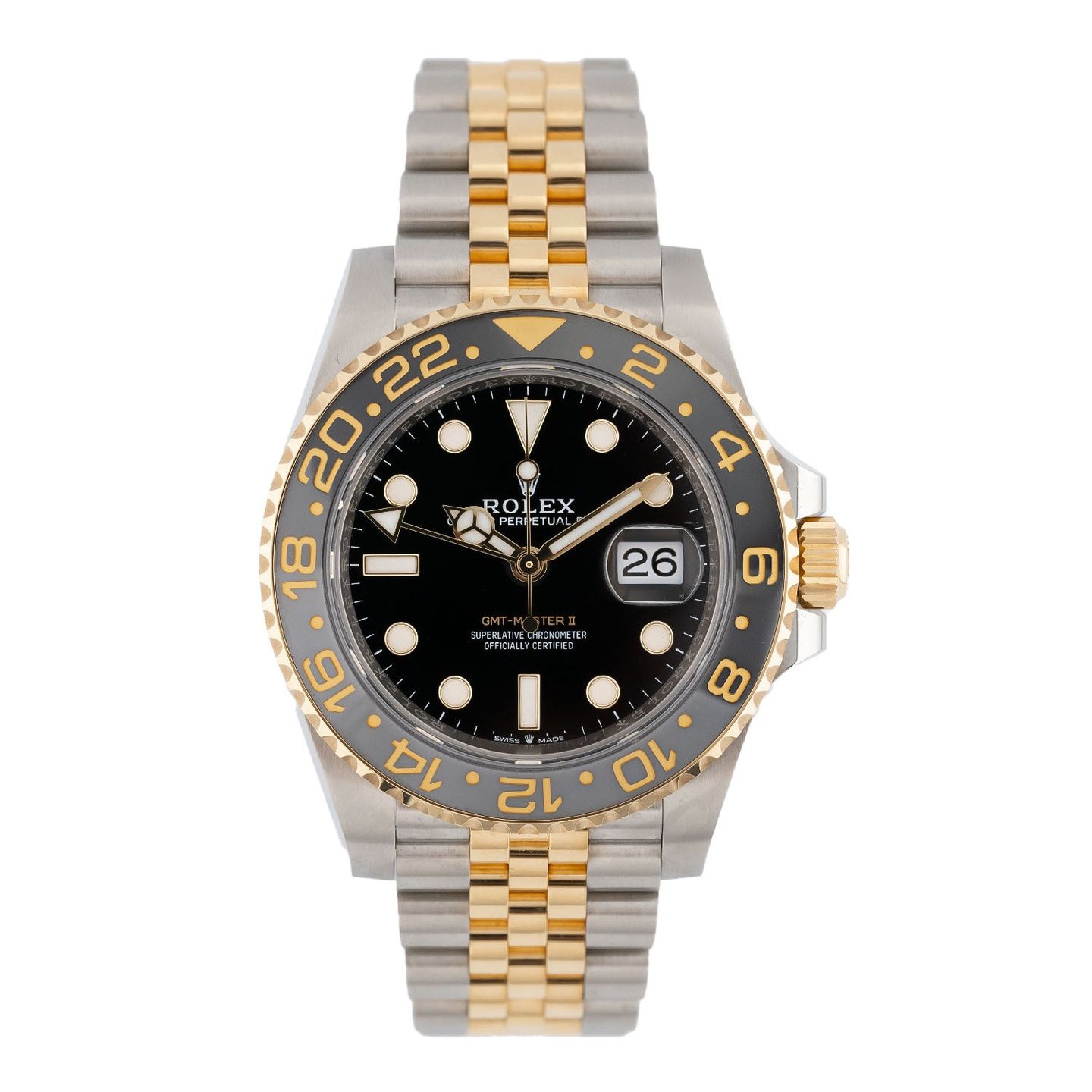 Rolex GMT-Master II 126713GRNR (2023) - Zwart wijzerplaat 40mm Goud/Staal (1/5)