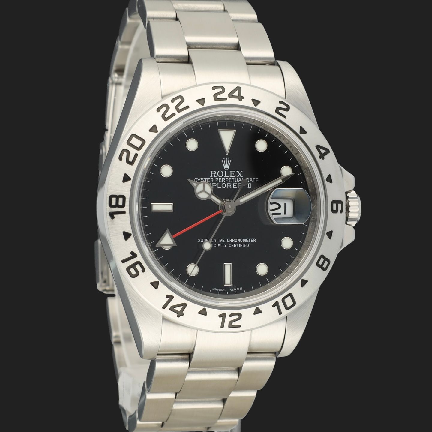 Rolex Explorer II 16570 (2011) - Black dial 40 mm Steel case (4/8)