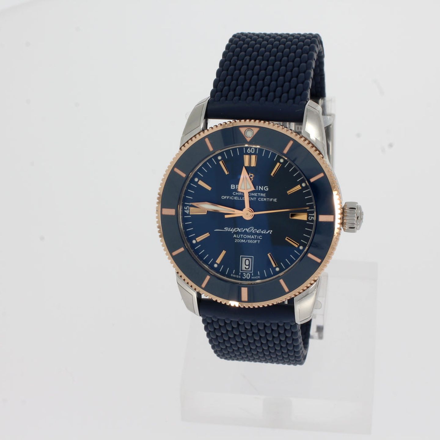 Breitling Superocean Heritage UB2010161C1S1 (2024) - Blauw wijzerplaat 42mm Goud/Staal (1/4)