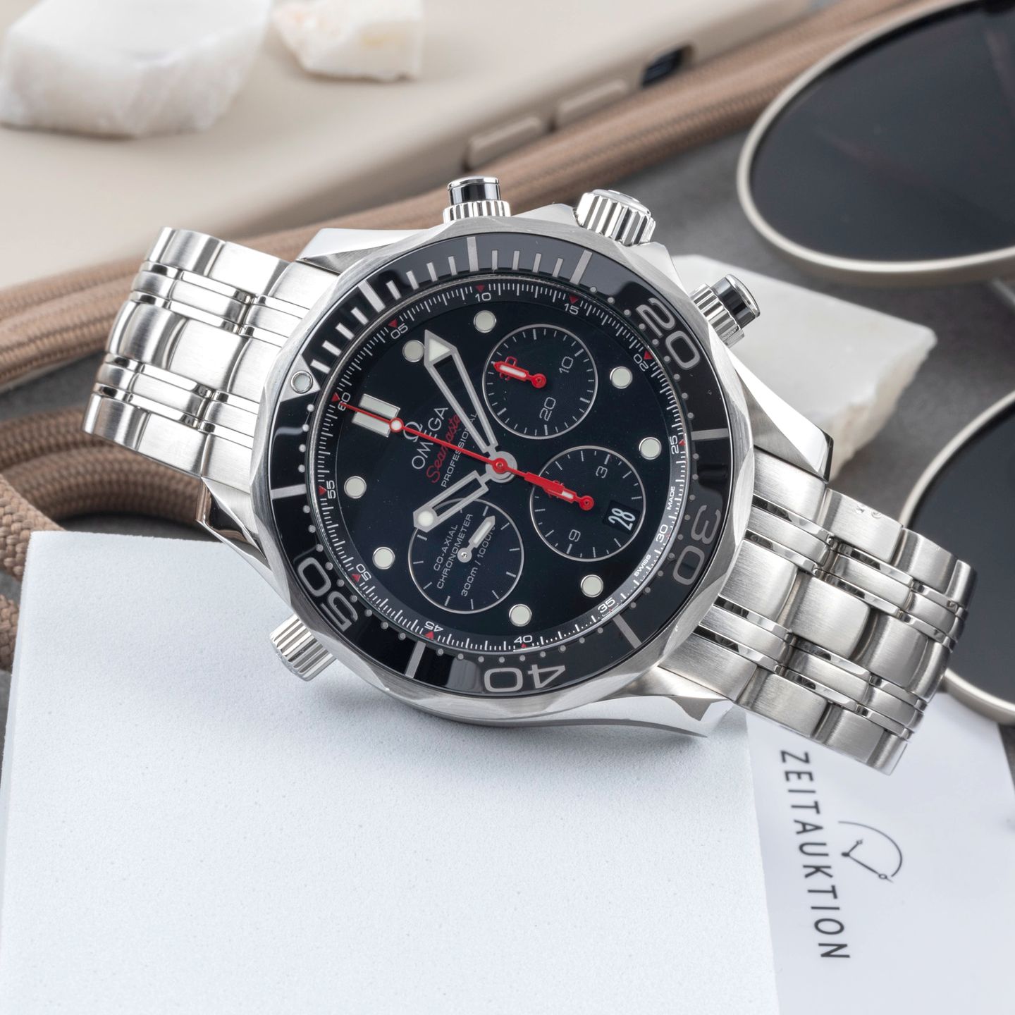 Omega Seamaster Diver 300 M 212.30.44.50.01.001 (Onbekend (willekeurig serienummer)) - Zwart wijzerplaat 44mm Staal (2/8)