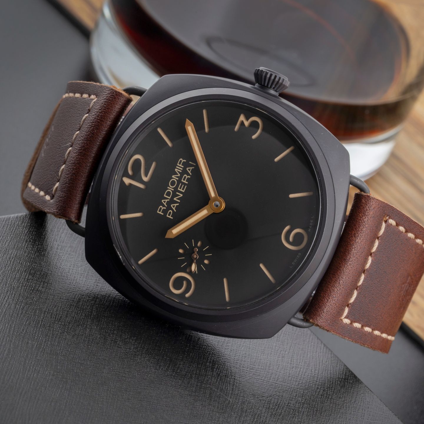 Panerai Radiomir 3 Days 47mm PAM00504 (2012) - Brown dial 47 mm Ceramic case (2/8)