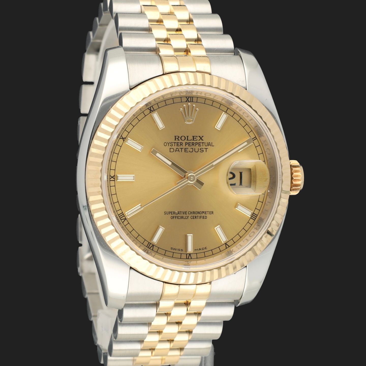 Rolex Datejust 36 116233 (2014) - 36 mm Gold/Steel case (4/8)