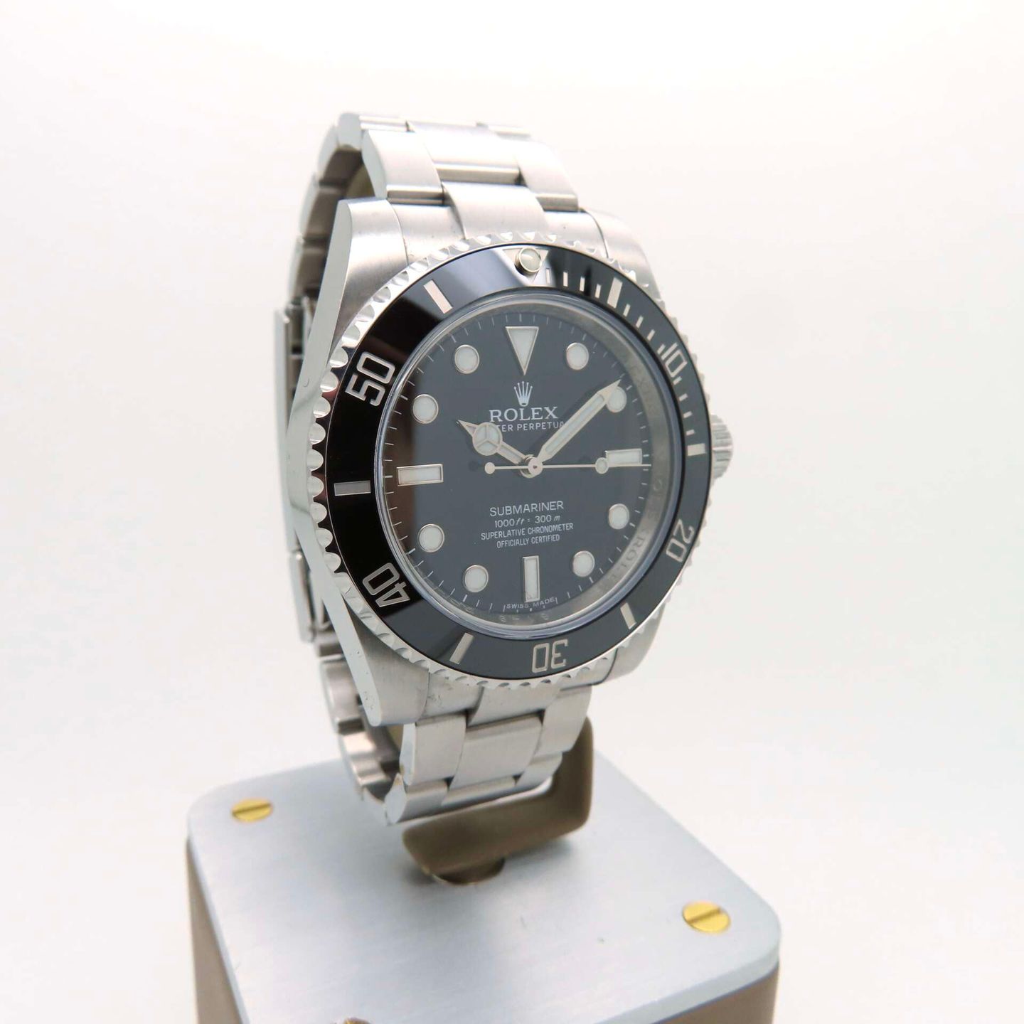 Rolex Submariner No Date 114060 (2013) - Black dial 40 mm Steel case (2/8)