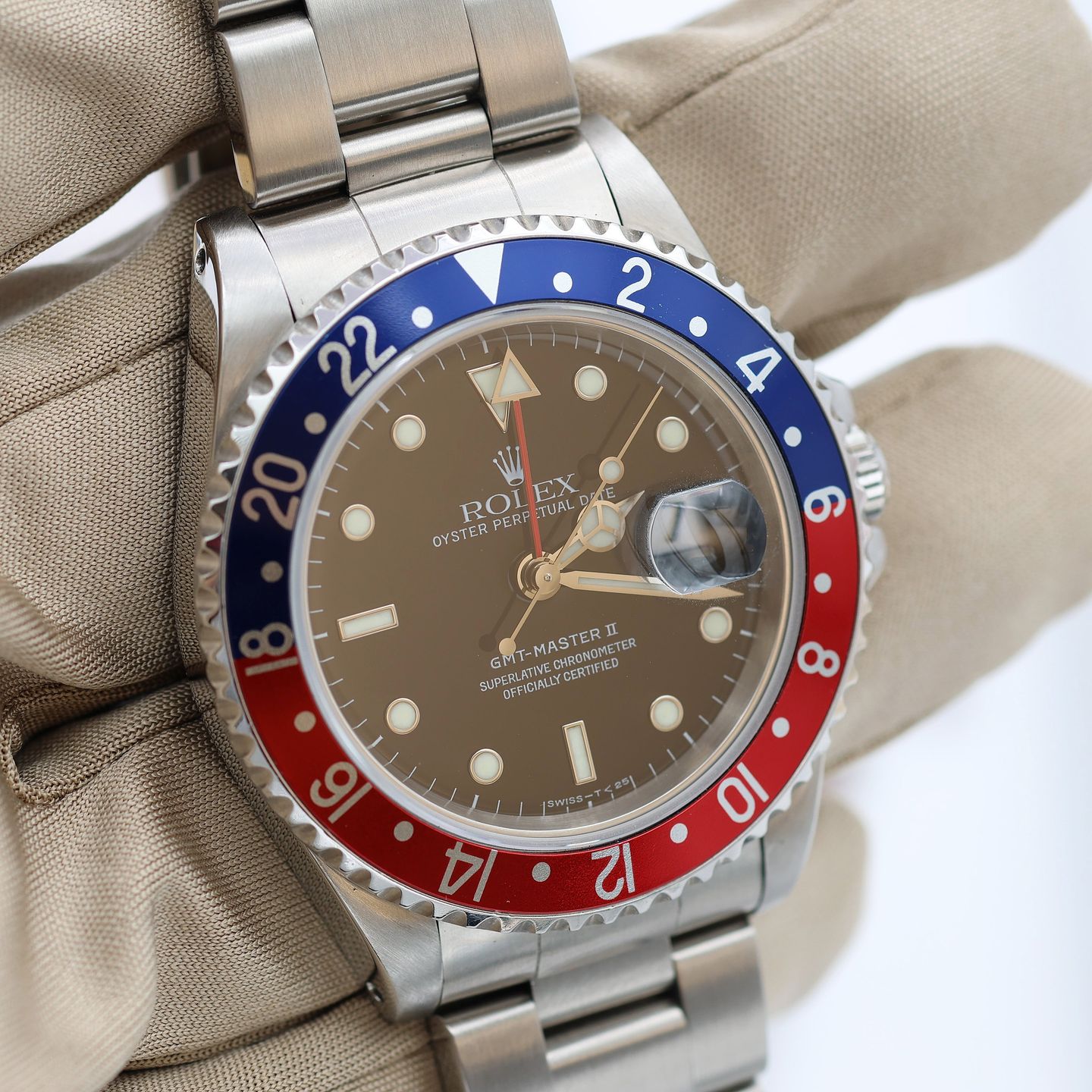 Rolex GMT-Master II 16710 (1998) - Black dial 40 mm Steel case (3/8)