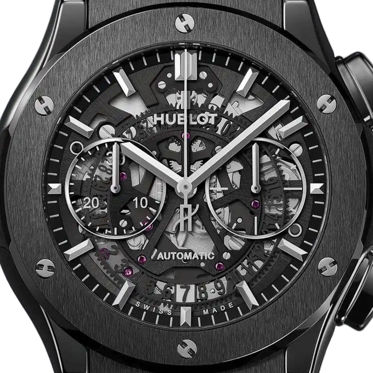 Hublot Classic Fusion Aerofusion 525.cm.0170.rx (2019) - Transparent dial 45 mm Ceramic case (2/8)
