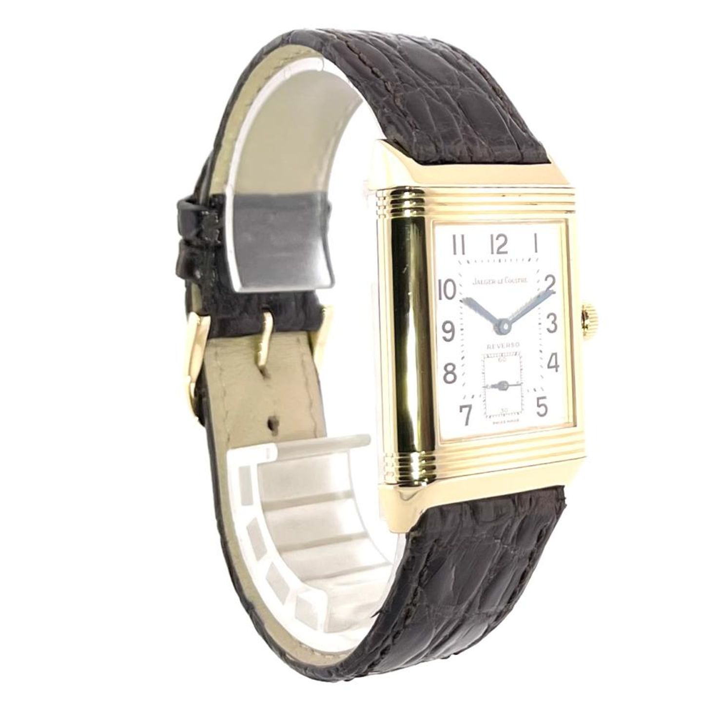 Jaeger-LeCoultre Reverso 270.140.544 (1997) - Silver dial 42 mm Yellow Gold case (4/8)