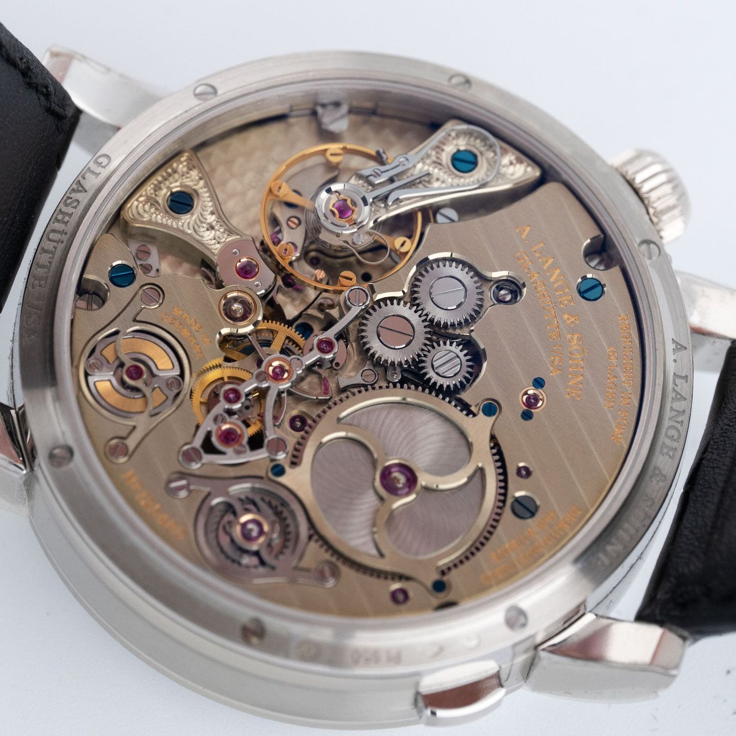 A. Lange & Söhne Zeitwerk 147.025 (Unknown (random serial)) - Silver dial 44 mm Platinum case (7/8)