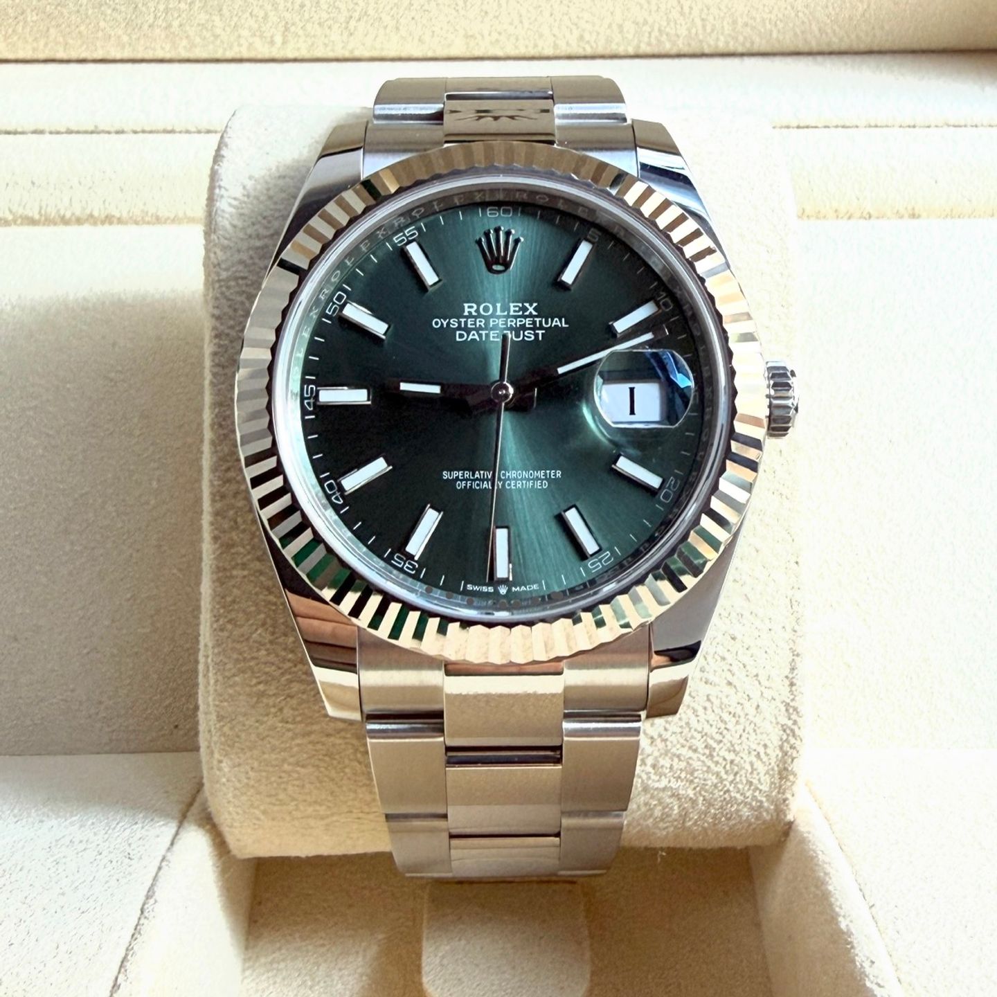 Rolex Datejust 41 126334 (2023) - Green dial 41 mm Steel case (1/7)