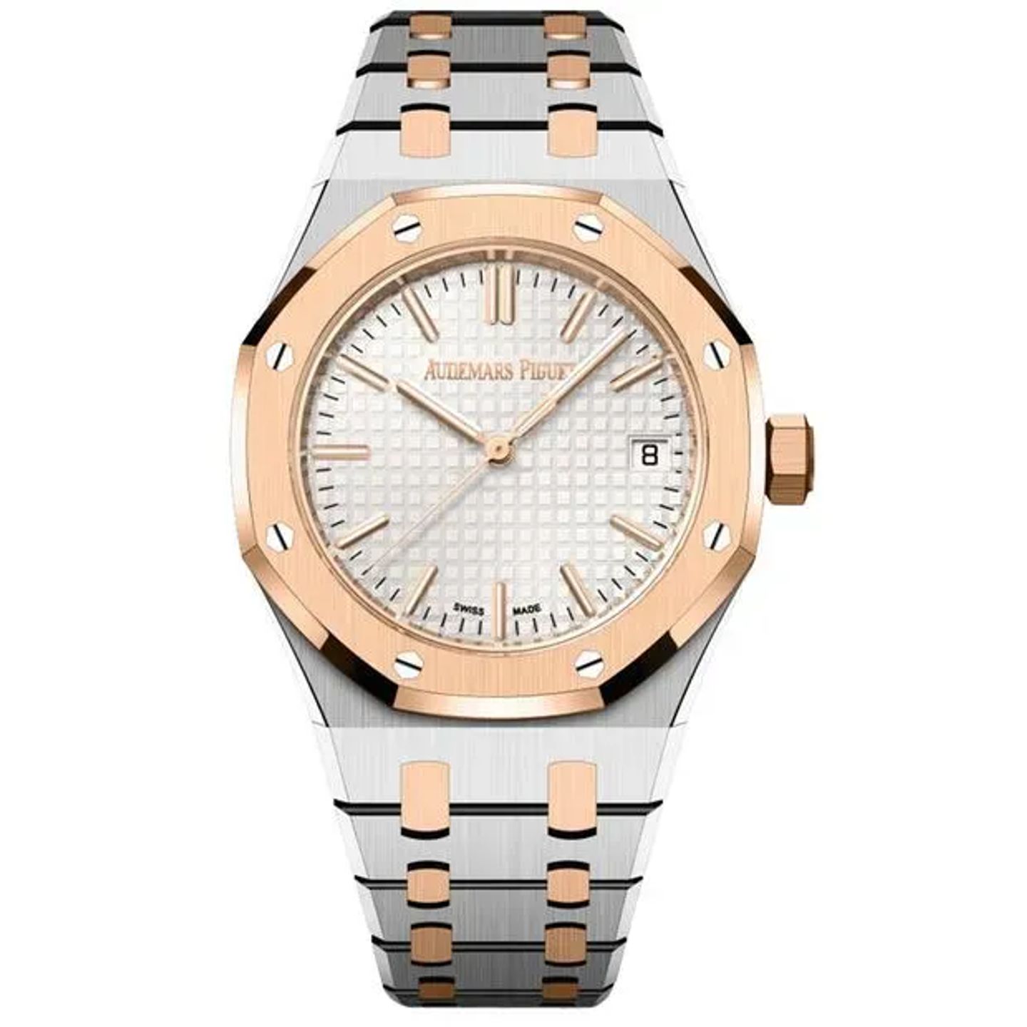 Audemars Piguet Royal Oak Selfwinding 15550SR.OO.1356SR.02 (2023) - Zilver wijzerplaat 37mm Goud/Staal (1/6)