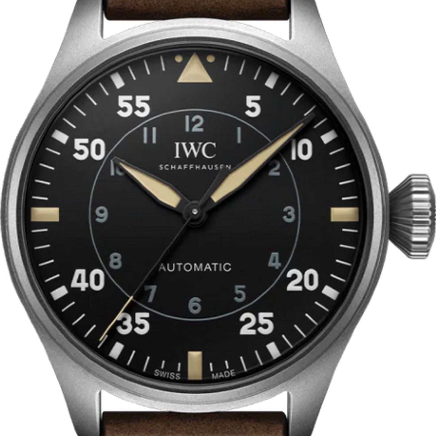 IWC Big Pilot IW329701 (2025) - Zwart wijzerplaat 43mm Titanium (1/1)