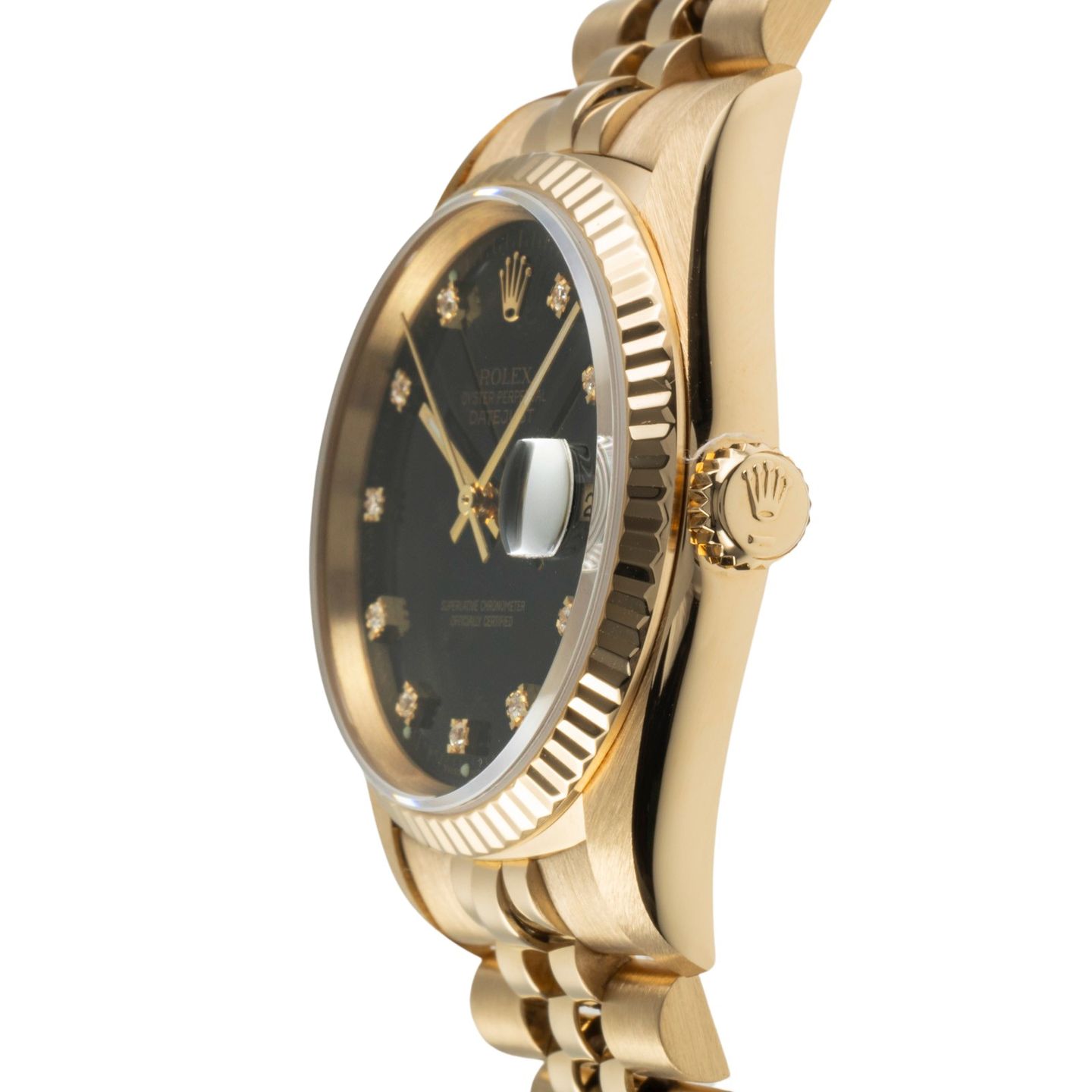 Rolex Datejust 36 16238 (Onbekend (willekeurig serienummer)) - Zwart wijzerplaat 36mm Geelgoud (6/8)