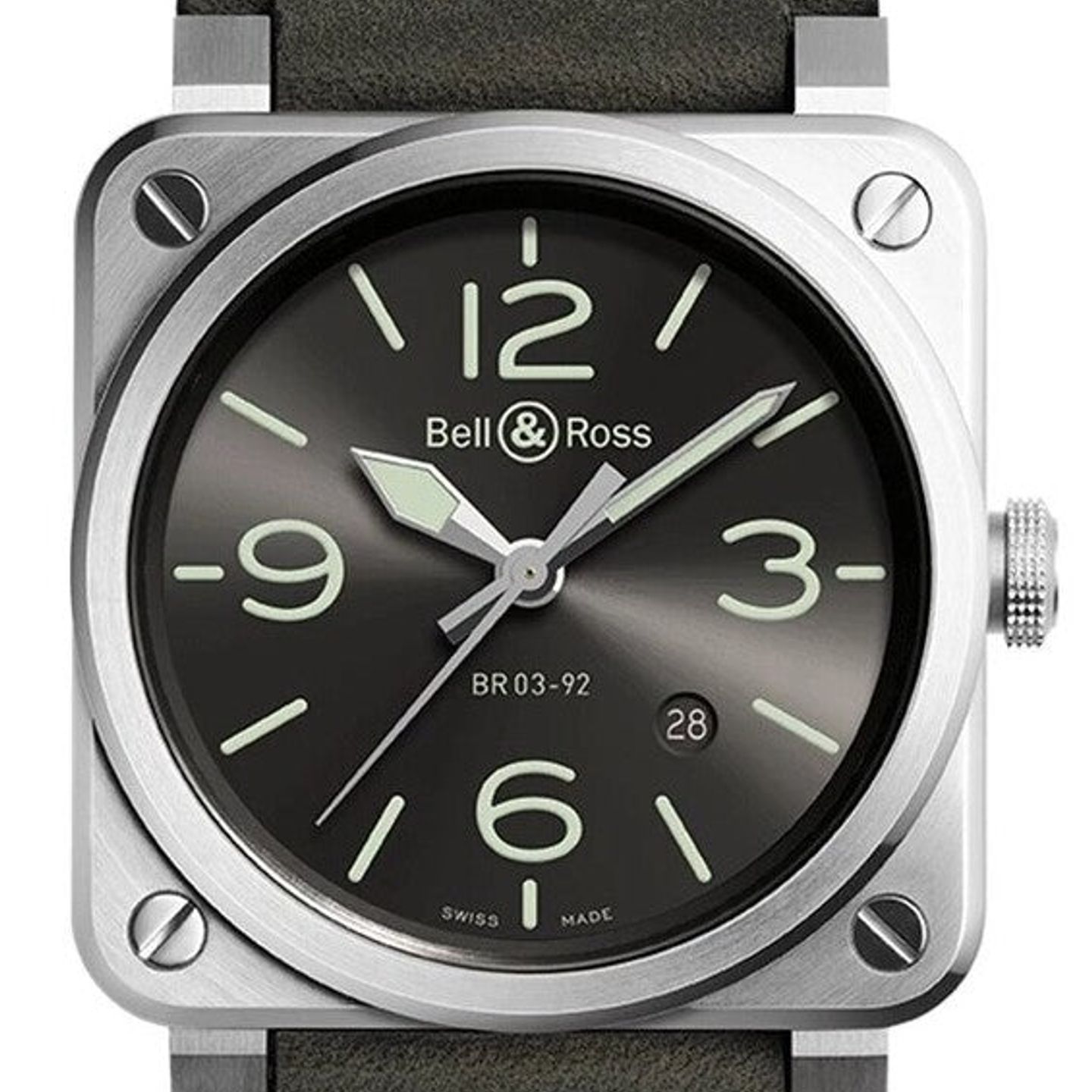 Bell & Ross BR 03-92 Steel BR0392-GC3-ST/SCA (2026) - Grey dial 43 mm Steel case (1/1)
