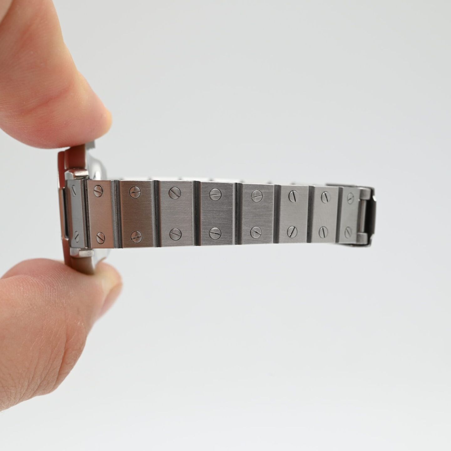 Cartier Santos 0906 (Unknown (random serial)) - White dial 25 mm Steel case (8/8)