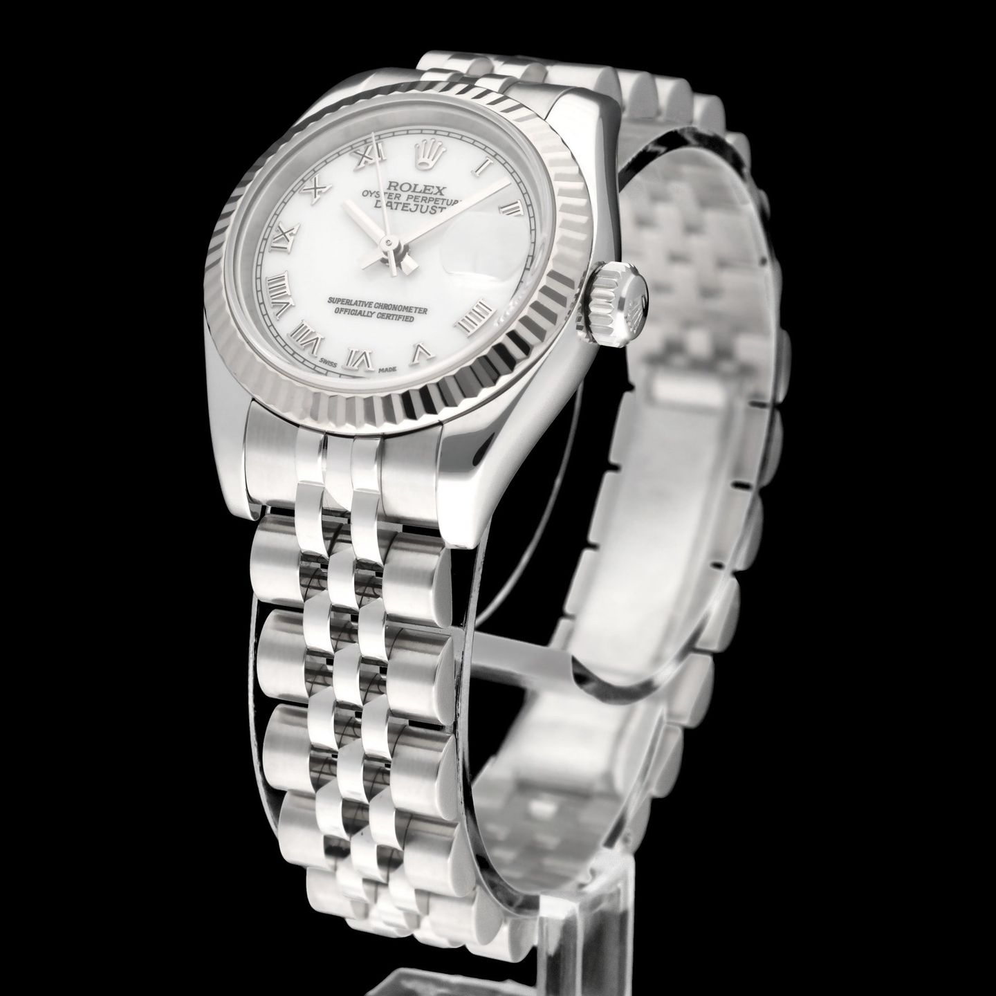 Rolex Lady-Datejust 179174 (2006) - White dial 26 mm Steel case (5/8)