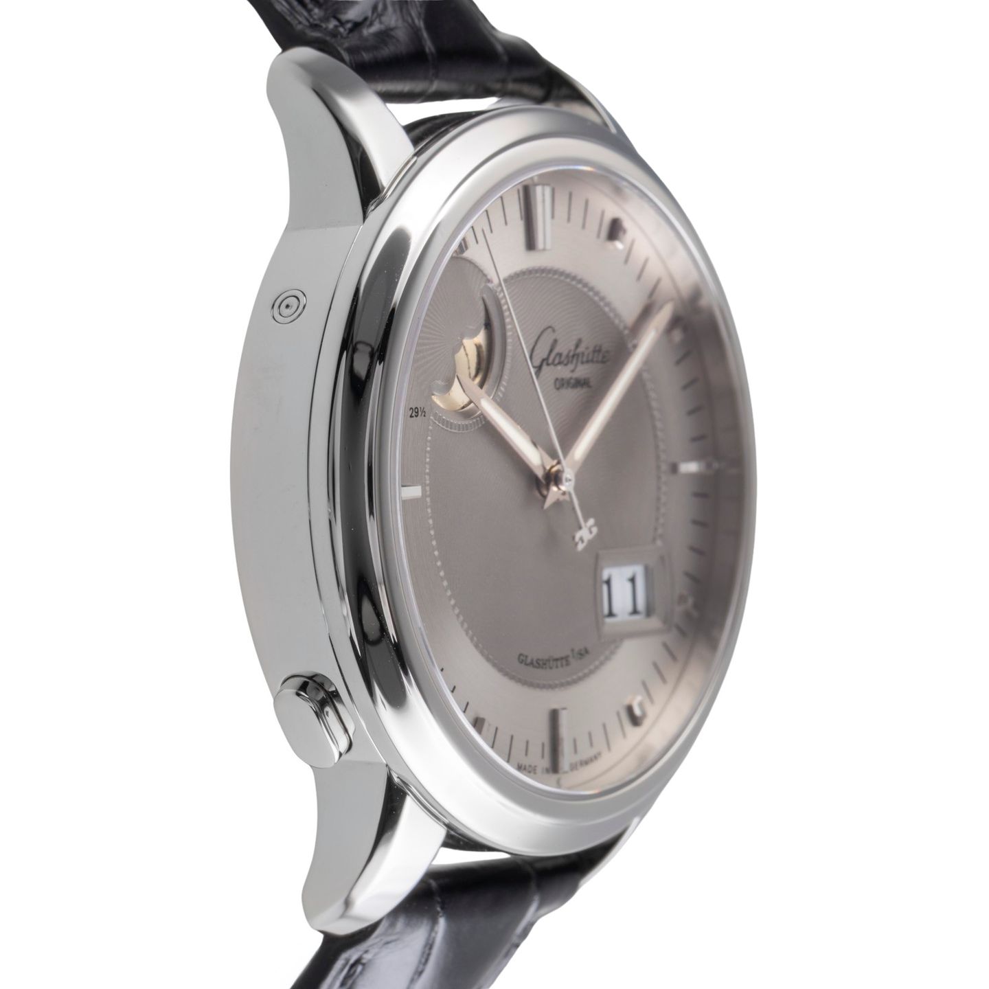 Glashütte Original Senator Panorama Date 100-04-03-02-04 (2010) - Grijs wijzerplaat 40mm Staal (7/8)