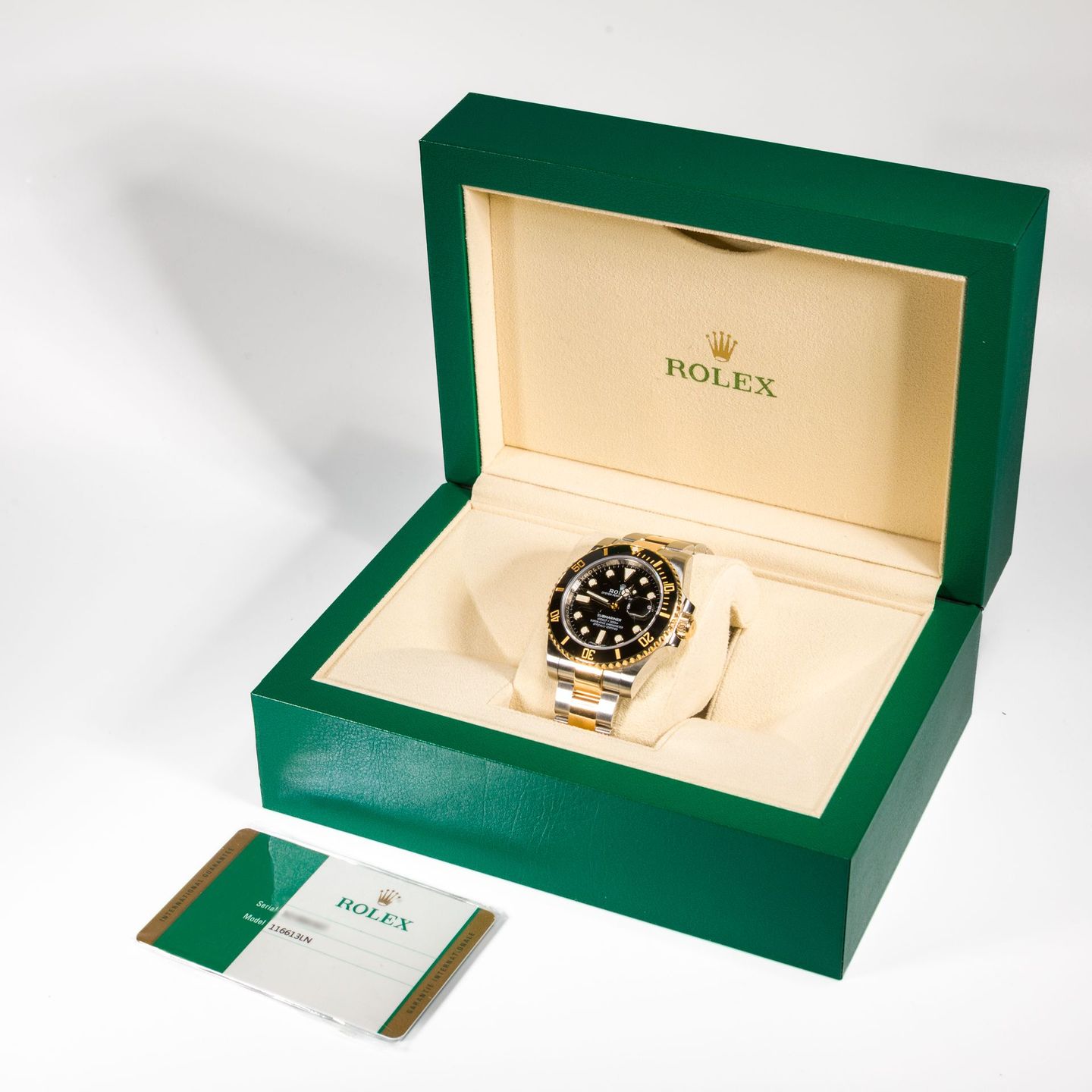 Rolex Submariner Date 116613LN (2018) - Zwart wijzerplaat 40mm Goud/Staal (2/5)