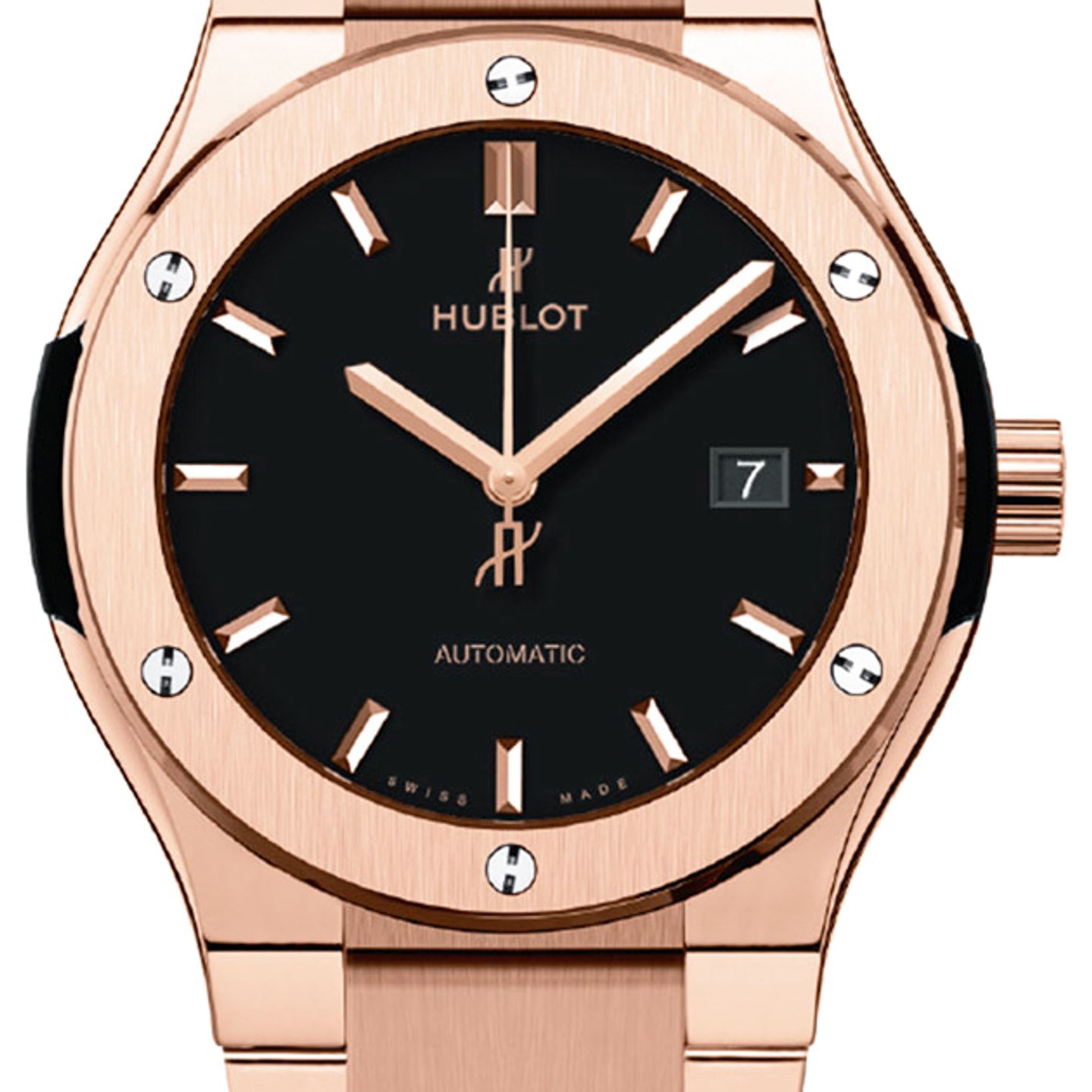 Hublot Classic Fusion 45, 42, 38, 33 mm 548.OX.1180.OX (2022) - Black dial 42 mm Rose Gold case (1/1)