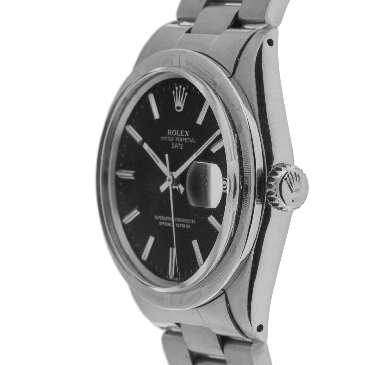 Rolex Oyster Perpetual Date 1501 (1970) - Black dial 34 mm Steel case (4/8)