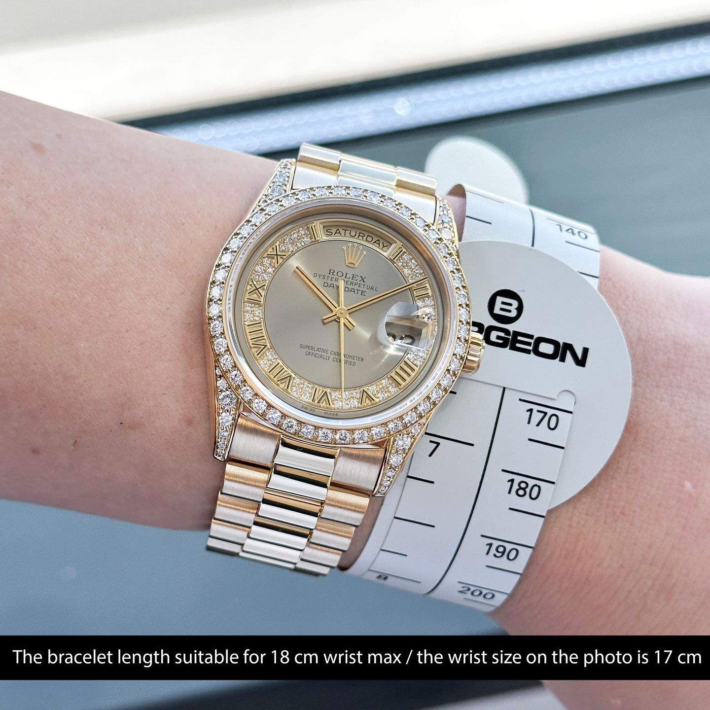Rolex Day-Date 36 18388 (1991) - 36 mm Yellow Gold case (2/8)