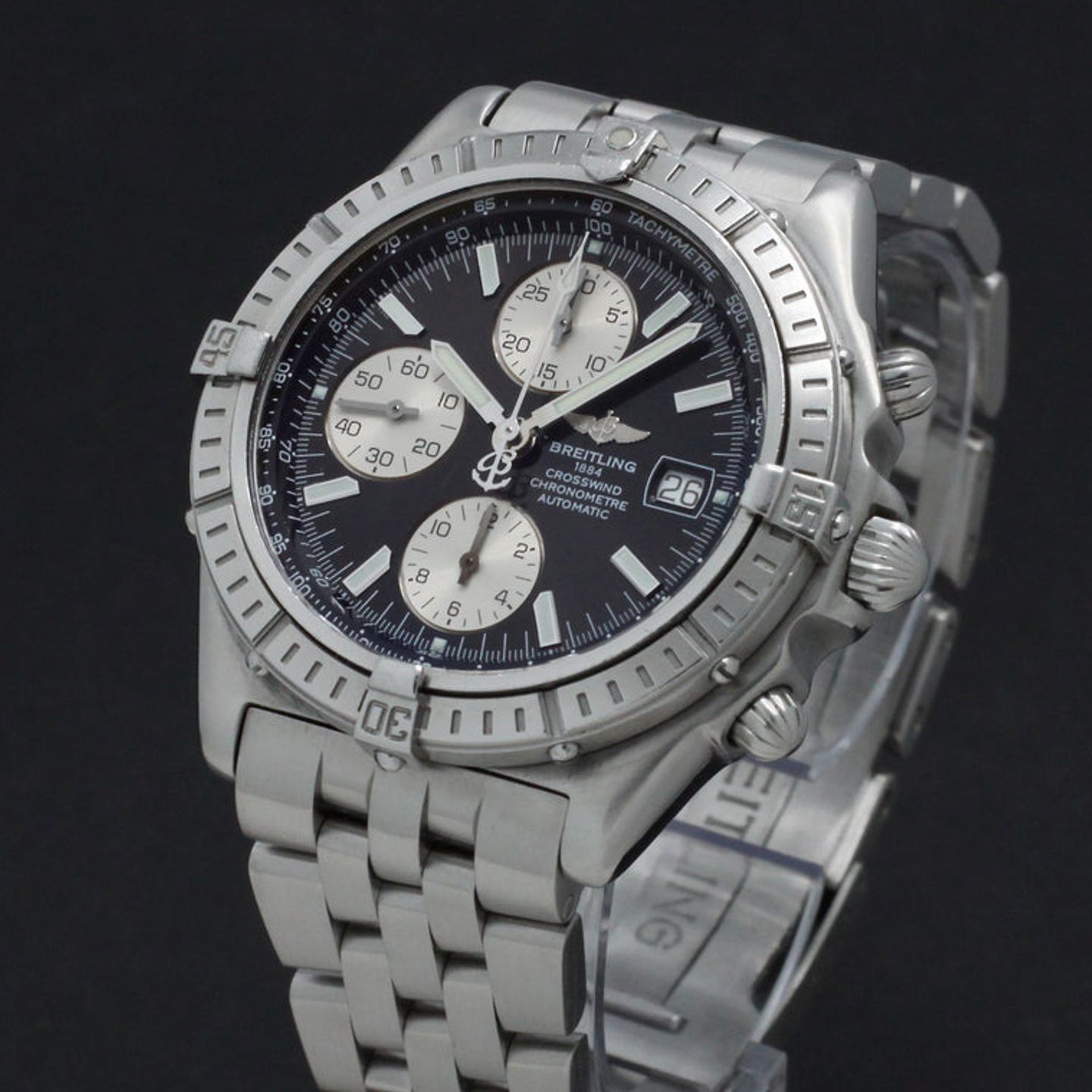 Breitling Crosswind Racing A13355 (2002) - Zwart wijzerplaat 43mm Staal (7/7)