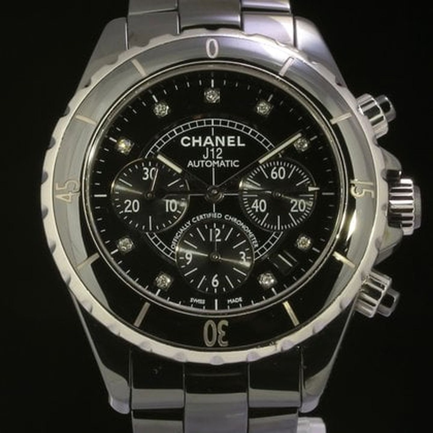 Chanel J12 H2419 (2015) - Black dial 41 mm Unknown case (1/7)