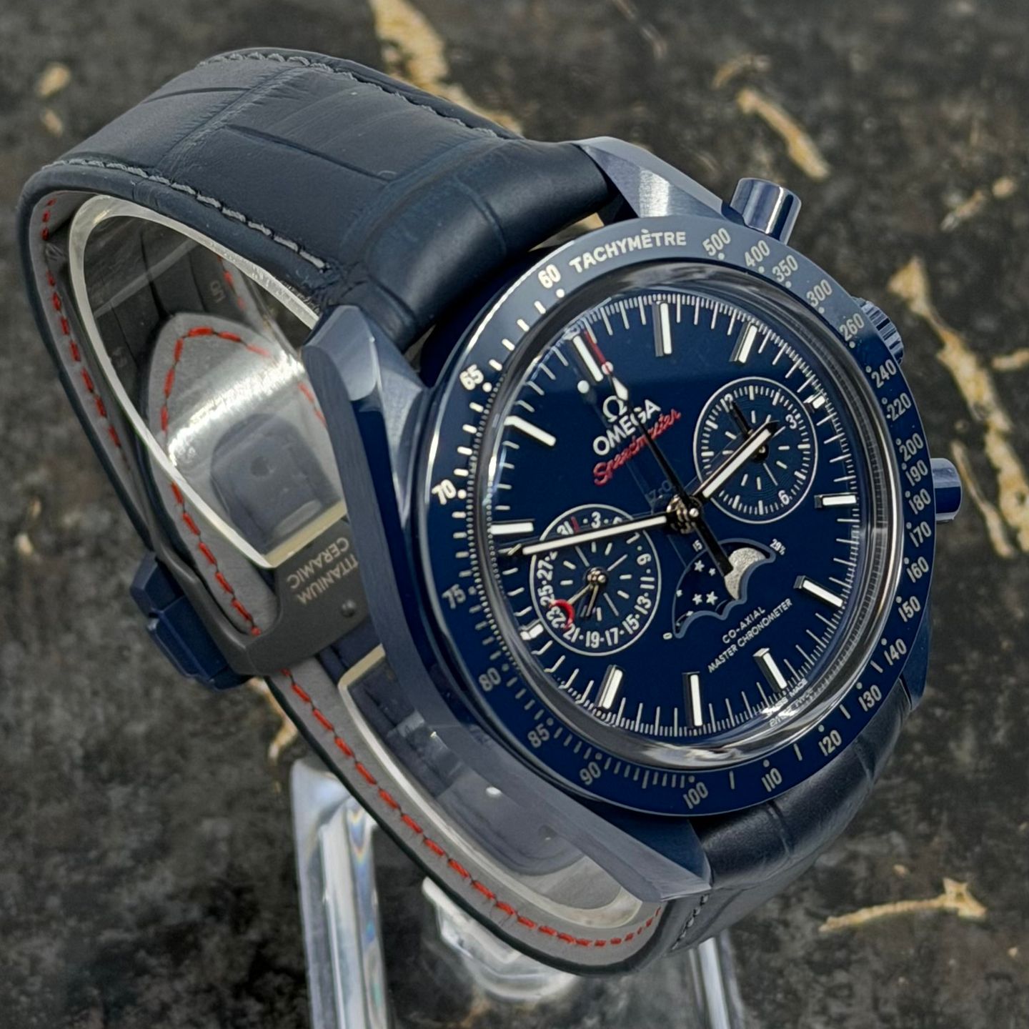 Omega Speedmaster Moonphase 304.93.44.52.03.001 (2026) - Blauw wijzerplaat 44mm Keramiek (5/8)