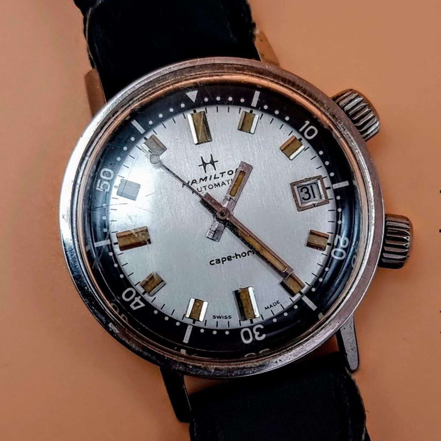 Hamilton Unknown 64040-3 (Unknown (random serial)) - Silver dial 36 mm Steel case (2/8)