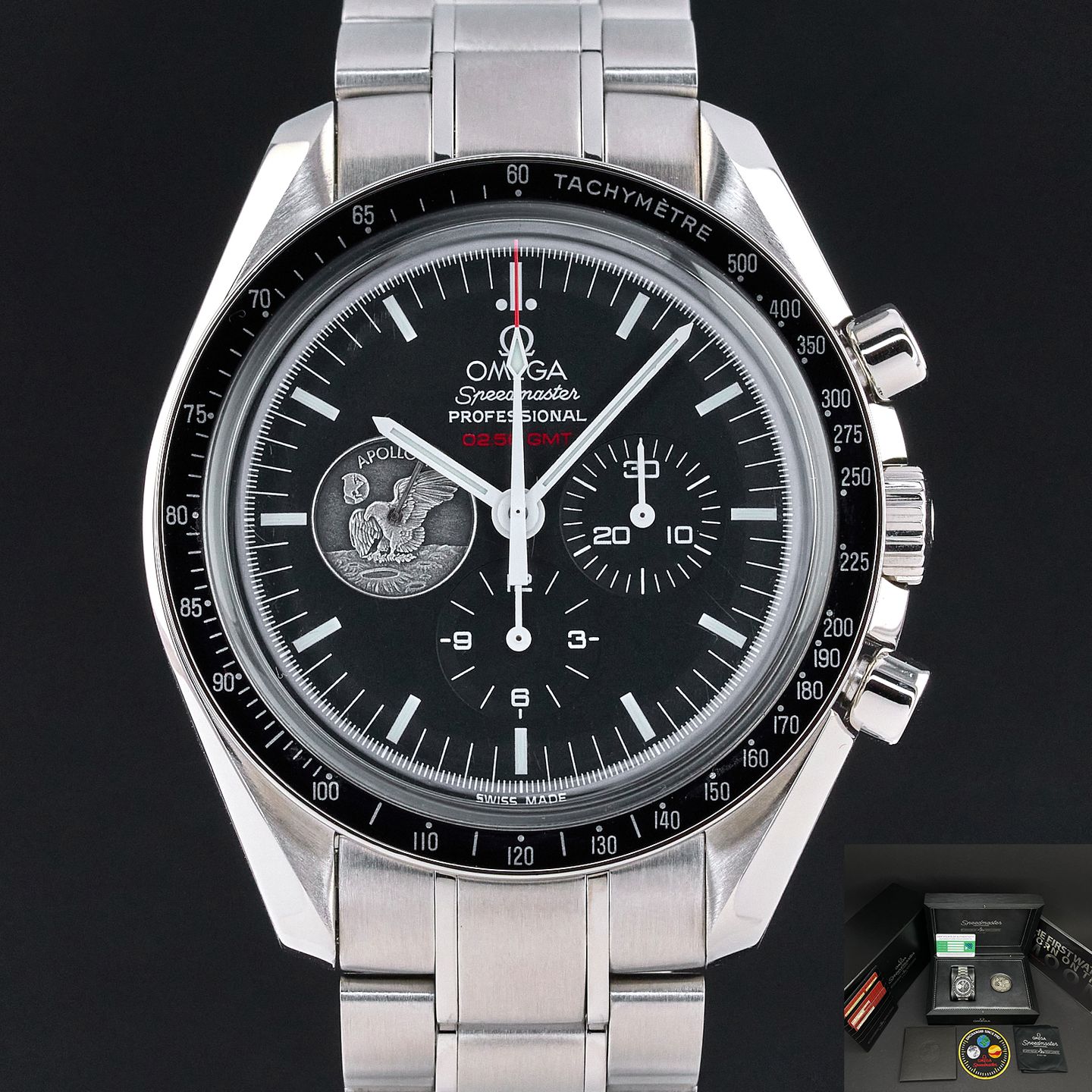 Omega Speedmaster Professional Moonwatch 311.30.42.30.01.002 (2009) - Black dial 42 mm Steel case (1/7)