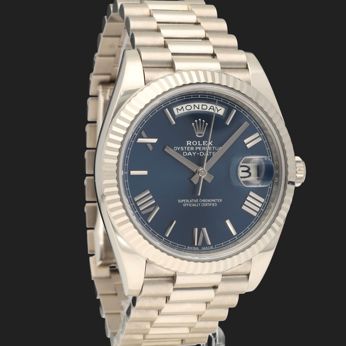 Rolex Day-Date 40 228239 (2019) - Blauw wijzerplaat 40mm Witgoud (4/8)