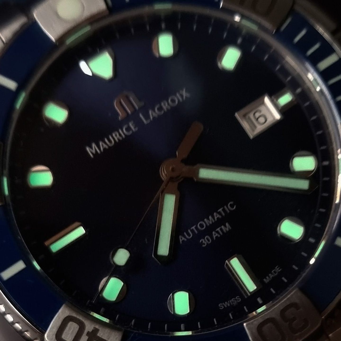 Maurice Lacroix Aikon AI6058-SS002-430-2 (Onbekend (willekeurig serienummer)) - Blauw wijzerplaat 43mm Staal (5/8)